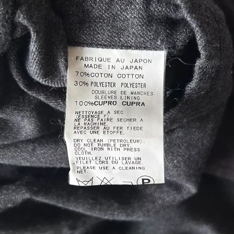 Yohji Yamamoto Yohji Yamamoto size 1 12aw asymmetric back grey suit 2501-N Size 38R - 7 Thumbnail