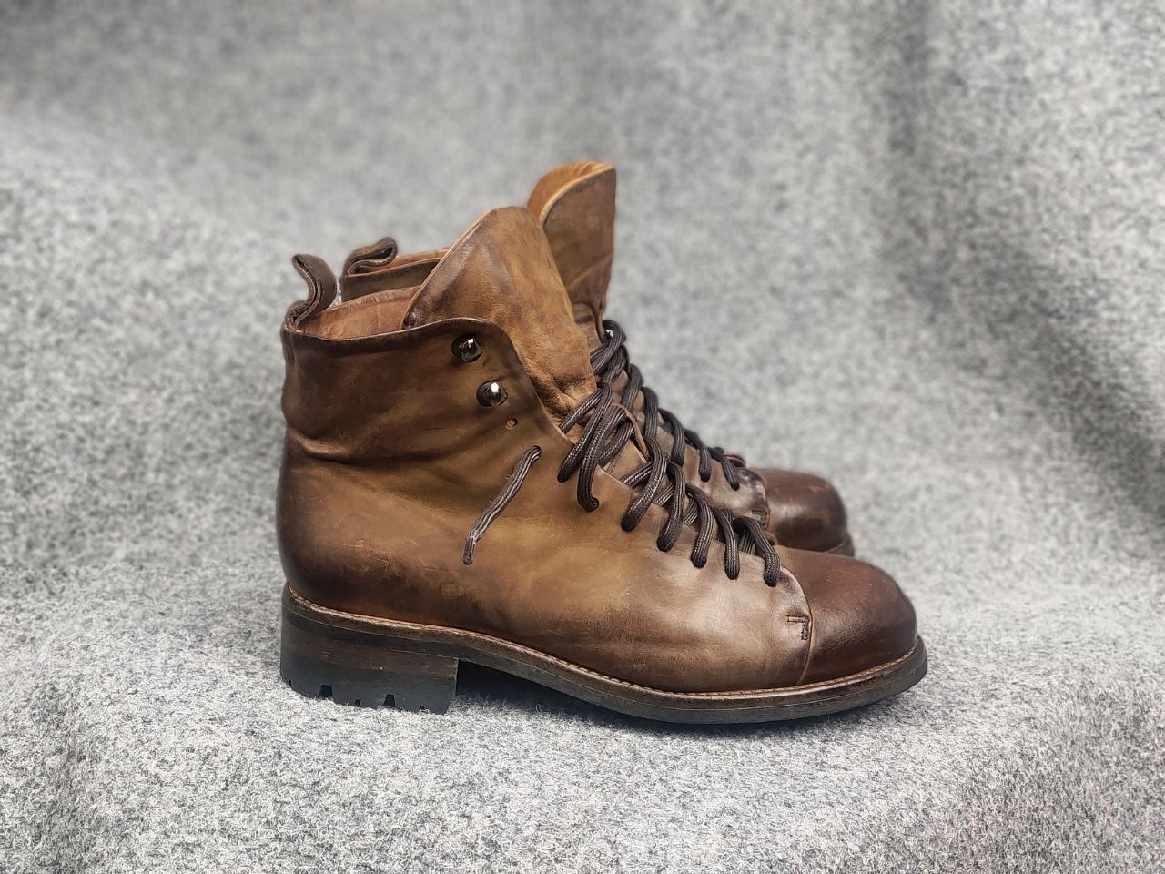 Other Lemargo handmade leather shoes lace Combat Boots Carol MA+ Size US 10 / IT 40 - 6 Thumbnail
