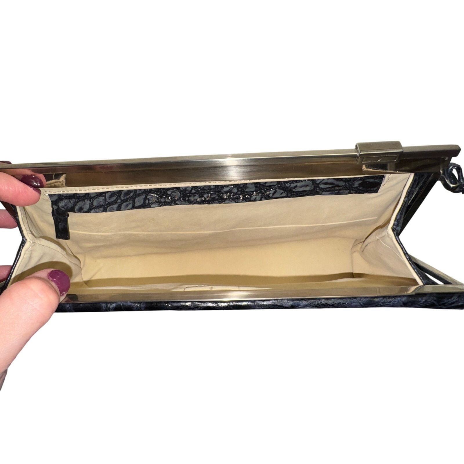 & Other Stories Tardini / Alligator Leather / Clutch / Purse / Shoulder Bag Size ONE SIZE - 8 Thumbnail