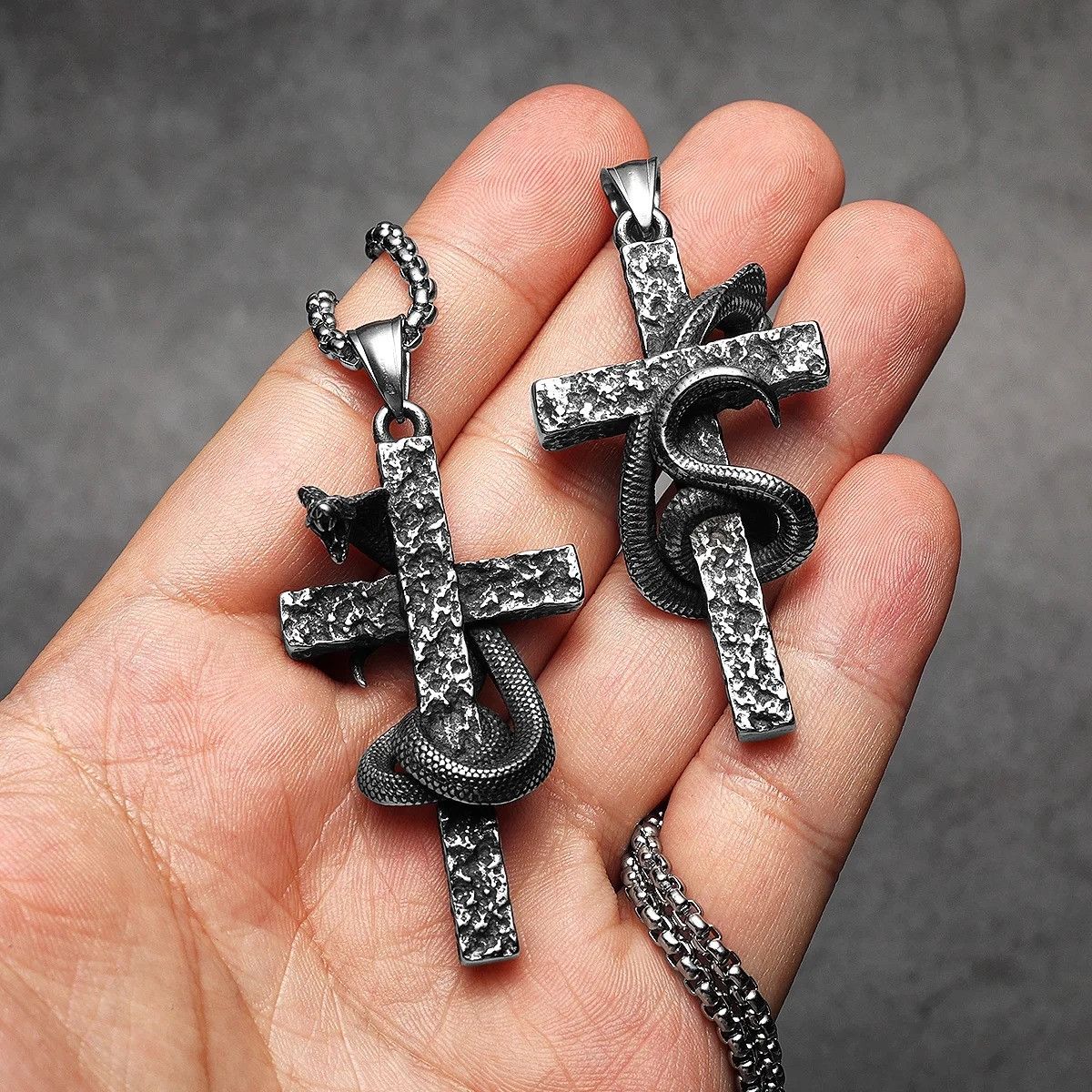 Other Cross Cobra Snake Pendant Accessories Necklace Gifts Size ONE SIZE - 5 Thumbnail