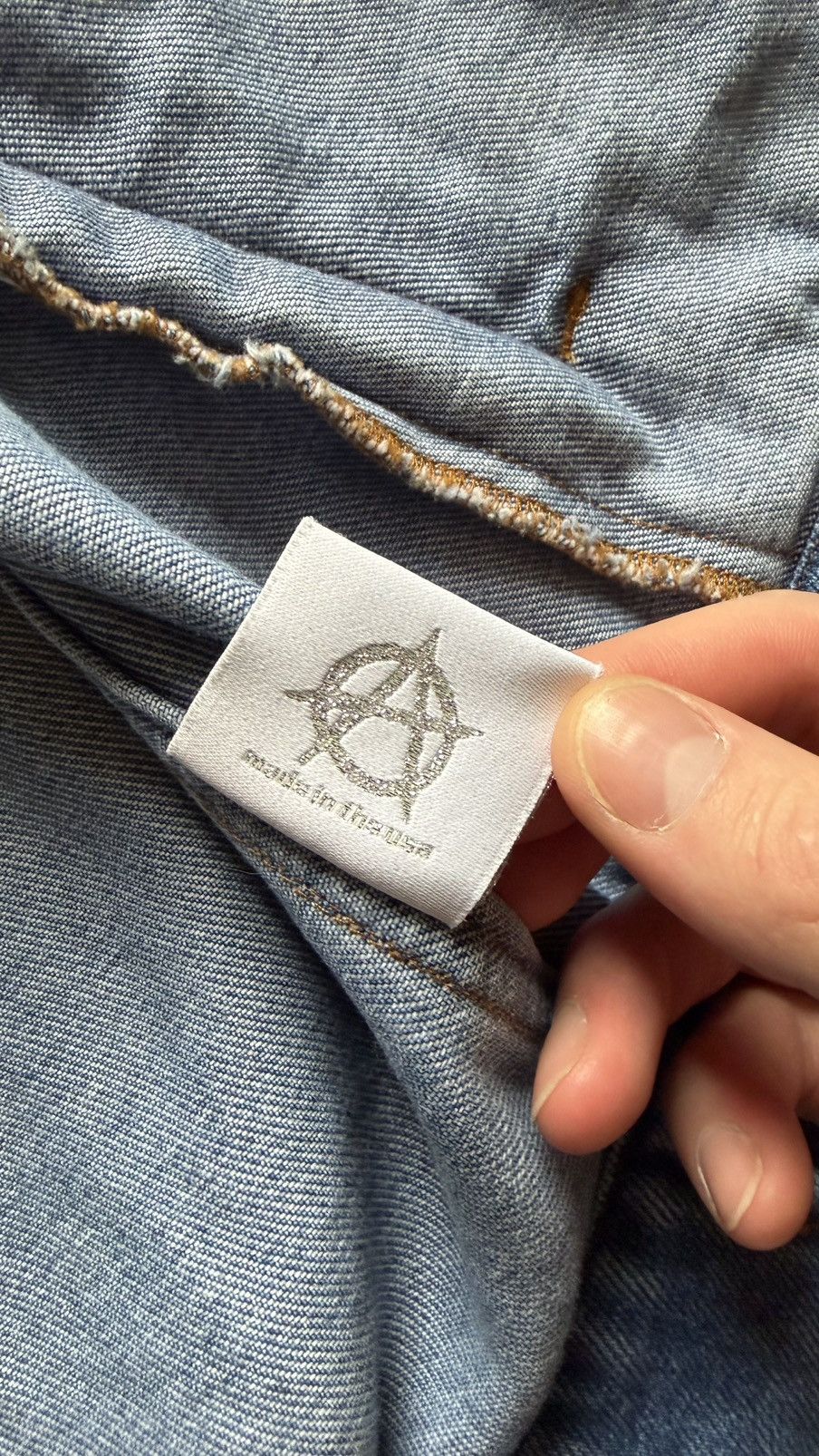 Revenge Revenge Embroidered Denim Jacket Size US L / EU 52-54 / 3 - 10 Thumbnail