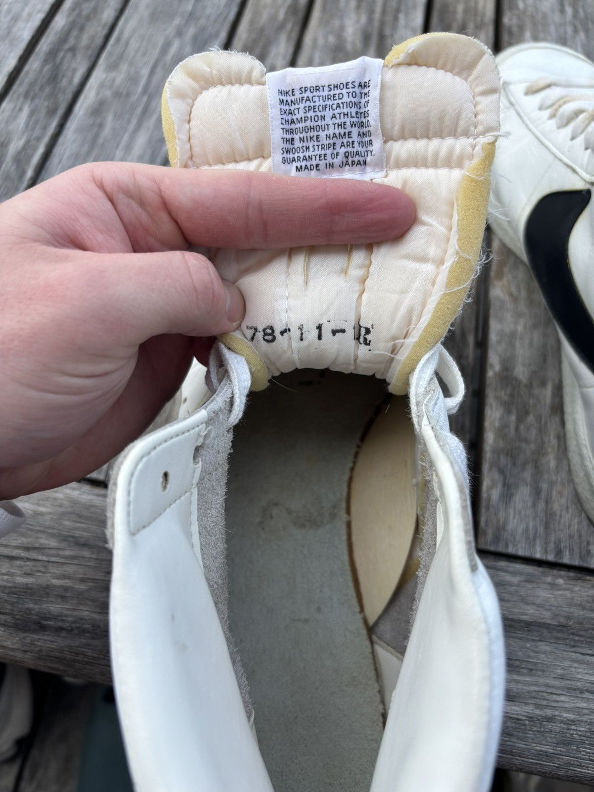 Nike Wearable 1978 Japan Factory Nike Blazer High “Black/White” Size US 11 / EU 44 - 4 Thumbnail
