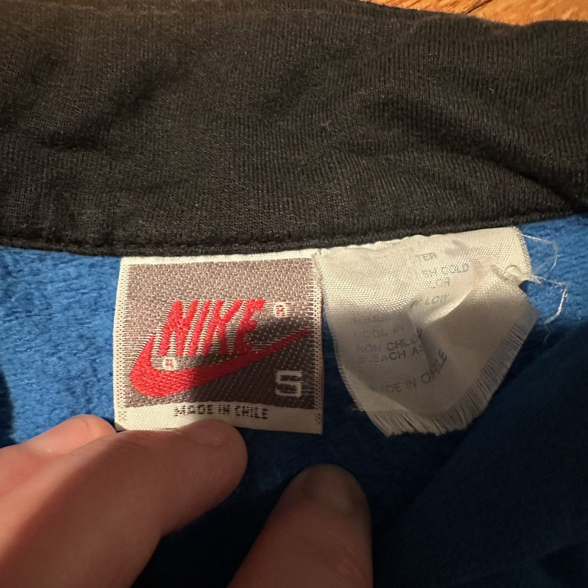 Nike × Vintage Vintage 90s Nike 1/4 Zip Pullover Sweatshirt Size US S / EU 44-46 / 1 - 6 Thumbnail