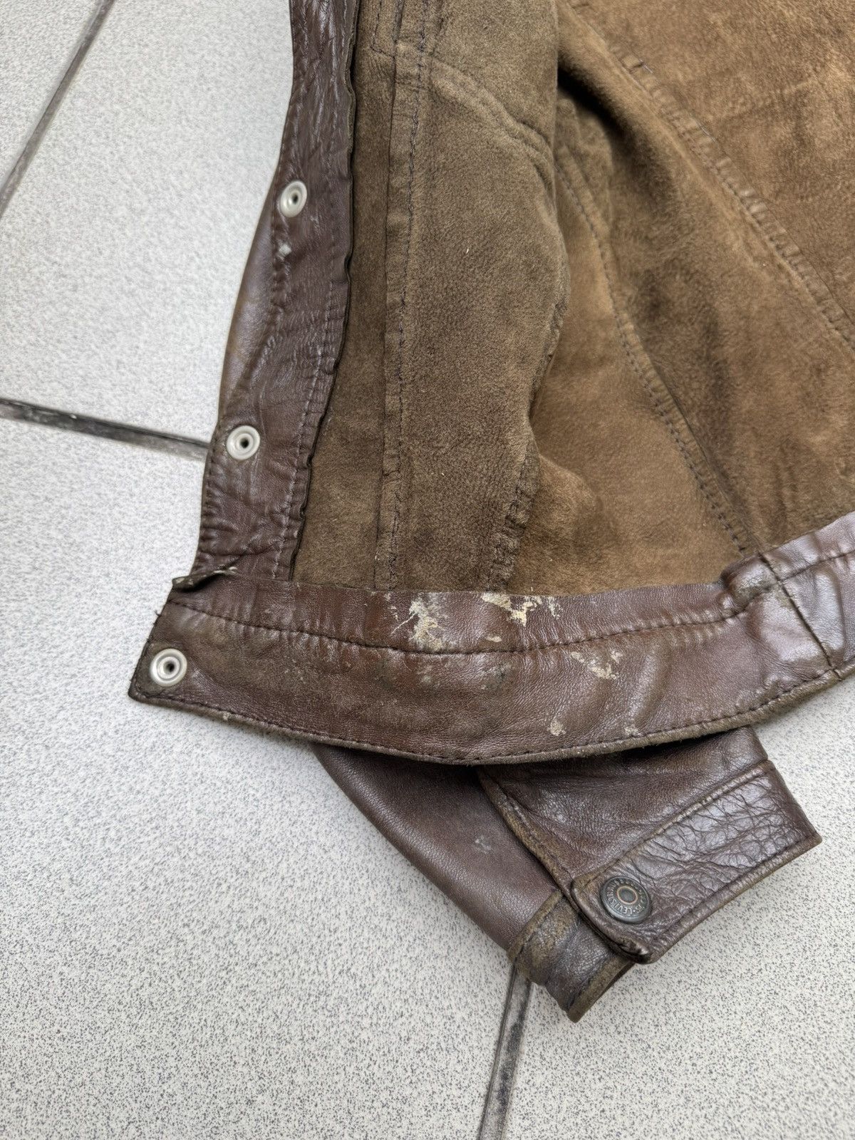 Levi's Vtg 1950s Levi’s ‘short horn’ Big E Leather Jacket Size US S / EU 44-46 / 1 - 17 Thumbnail