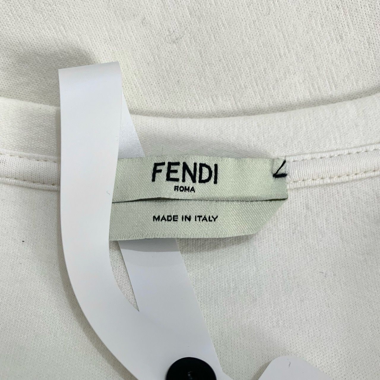 Fendi Fendi White Little Devil Plush Spliced Crew-Neck Long Sleeve Size S / US 4 / IT 40 - 2 Thumbnail