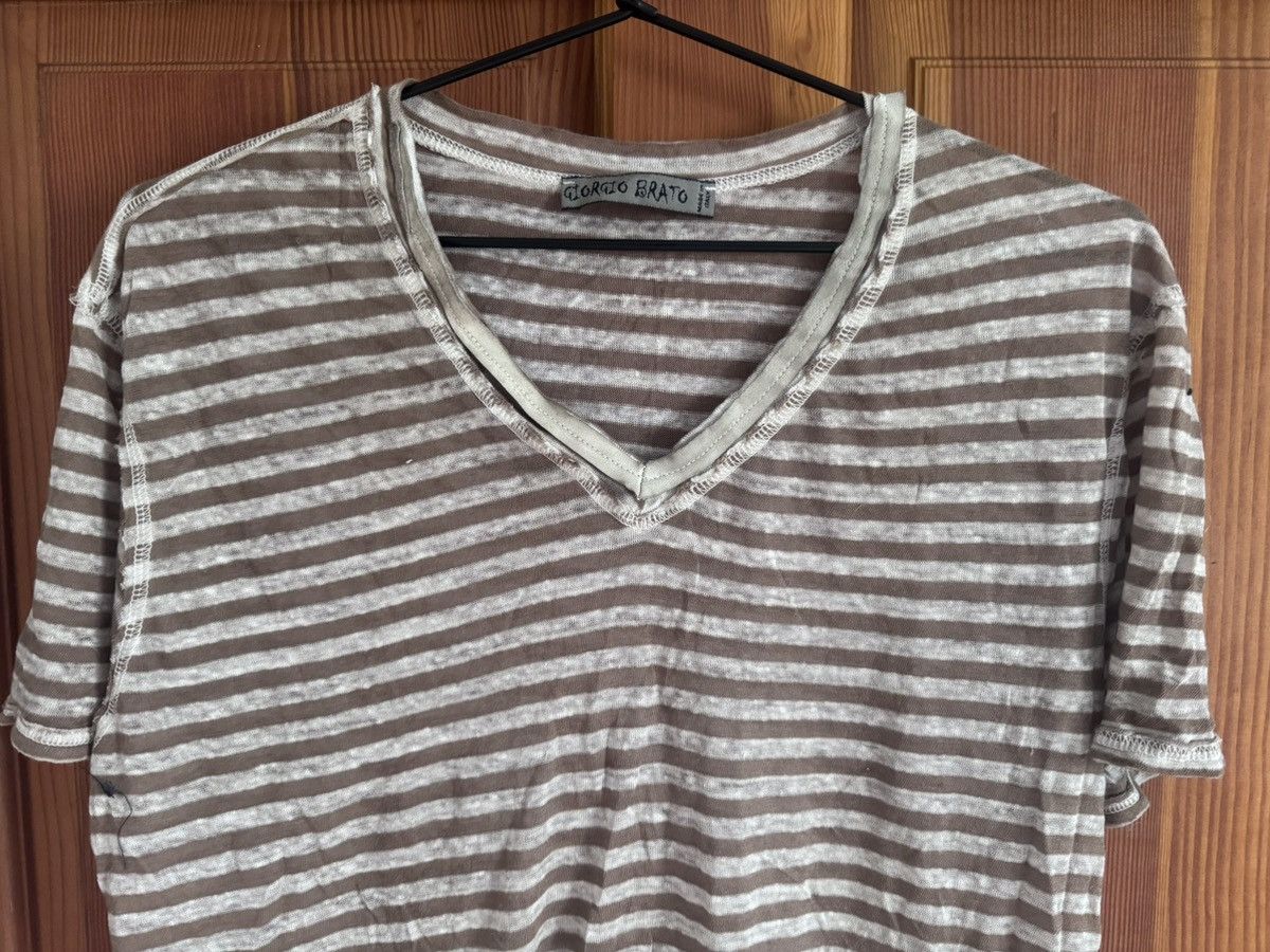 Giorgio Brato Striped Summer Shirt Size US L / EU 52-54 / 3 - 3 Thumbnail