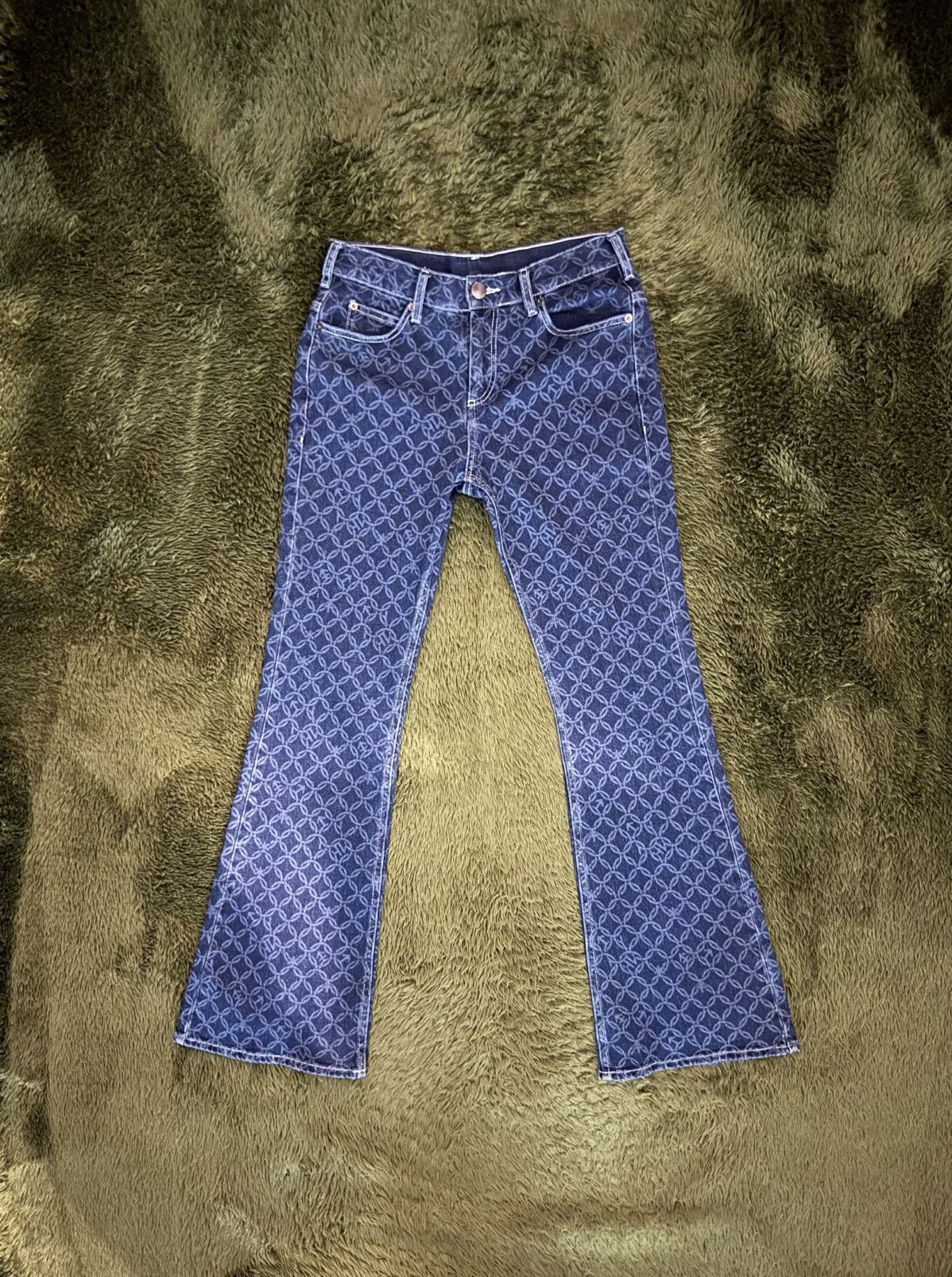 Charles Jeffrey LOVERBOY [M] Charles Jeffrey Loverboy Geometric Pattern Bootcut Denim Size US 29 - 1 Thumbnail
