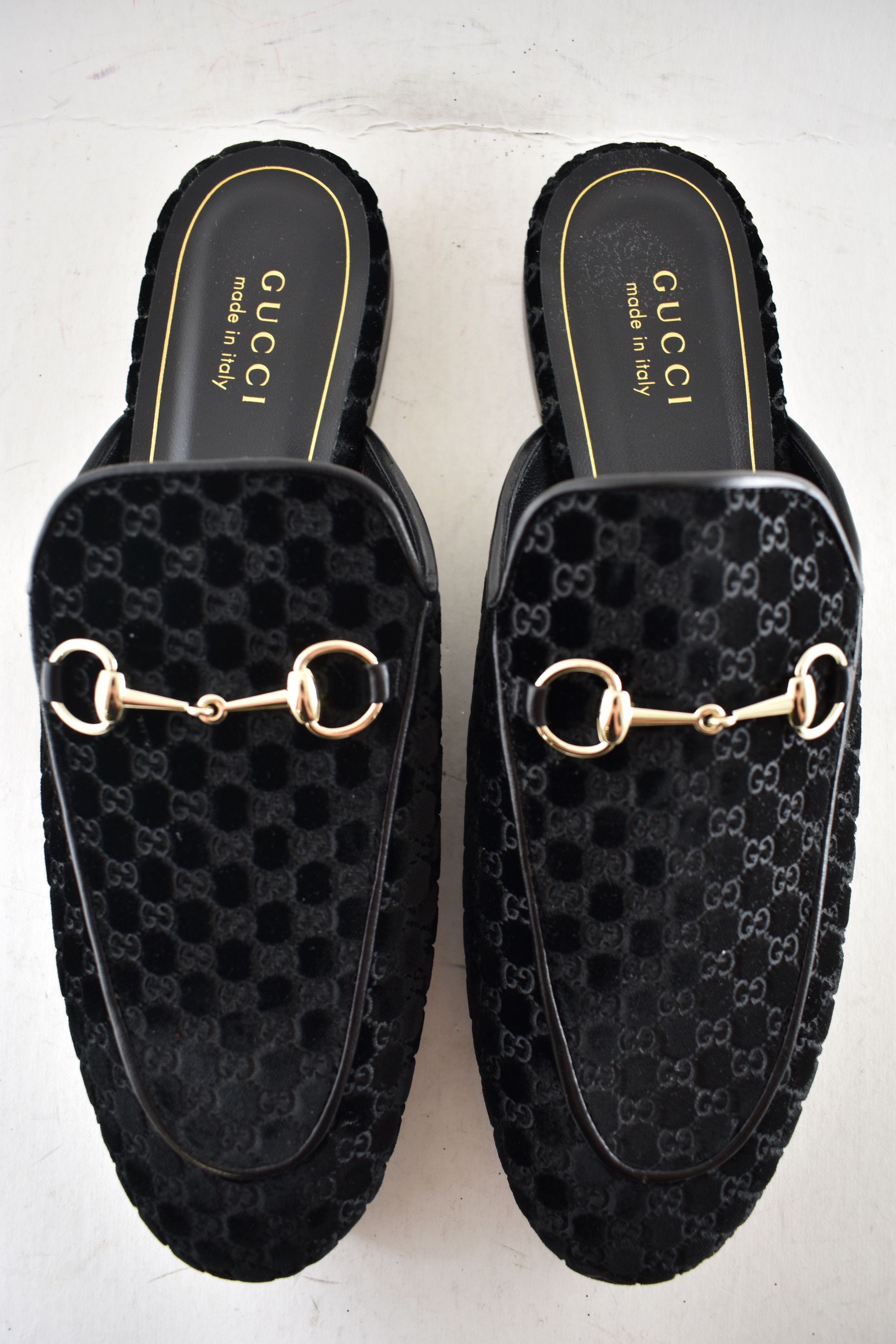 Gucci Princetown Velvet Backless Slide Loafer Mule Slipper Flat 41 Size US 11 / IT 41 - 13 Thumbnail