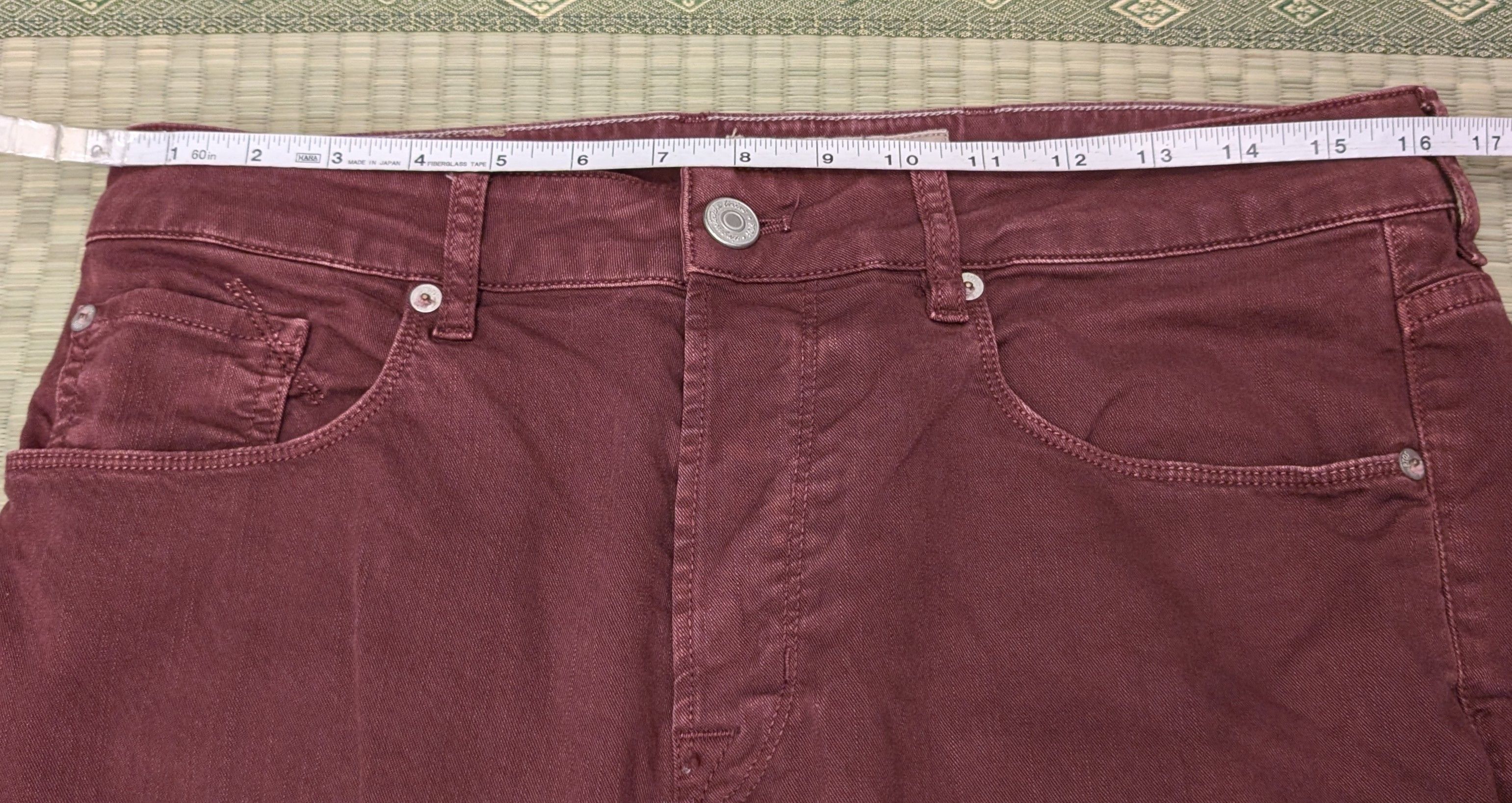 PT Torino PT05 Slim Fit 5-Pocket Pants Stretch Wine Red Size US 33 - 8 Thumbnail