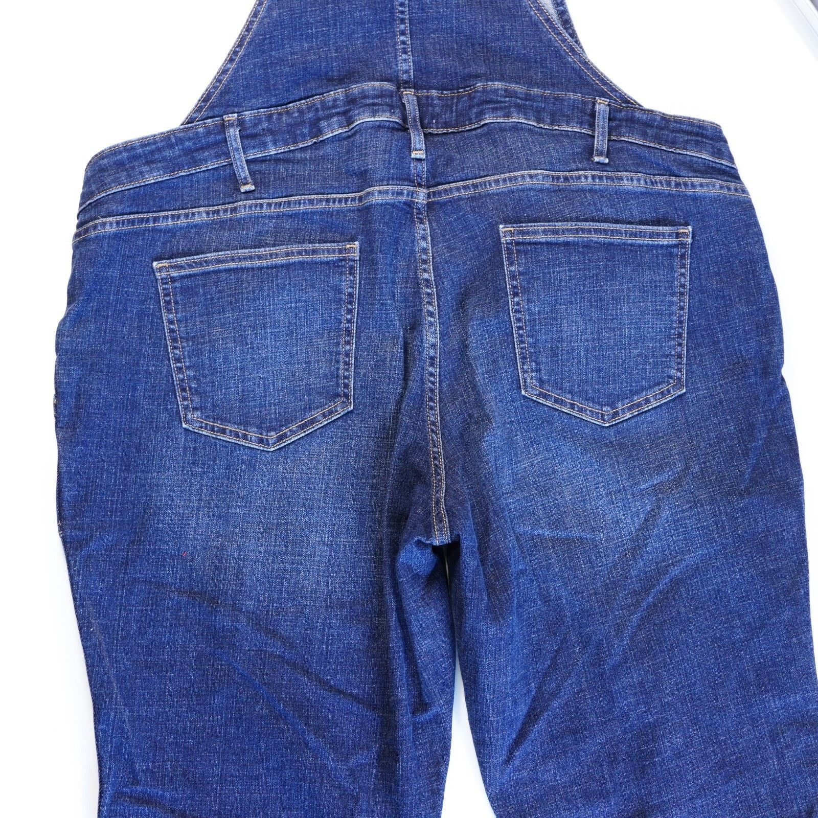 Other A:glow Maternity Denim Overall Jeans Straight Wide Pants XL Size 42" / US 20 - 11 Thumbnail