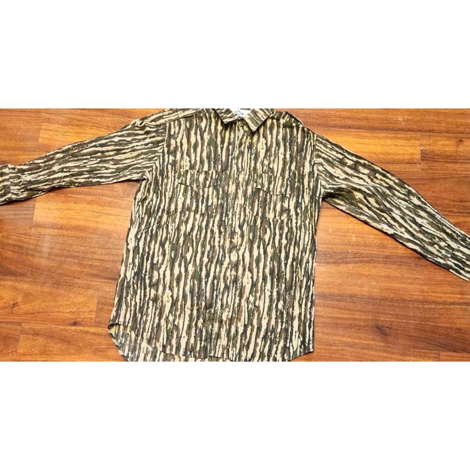 Realtree 10X Realtree Shirt Mens L Tall Tree Bark Camo Button Up Hunting USA Made Vintage Size US L / EU 52-54 / 3 - 5 Thumbnail