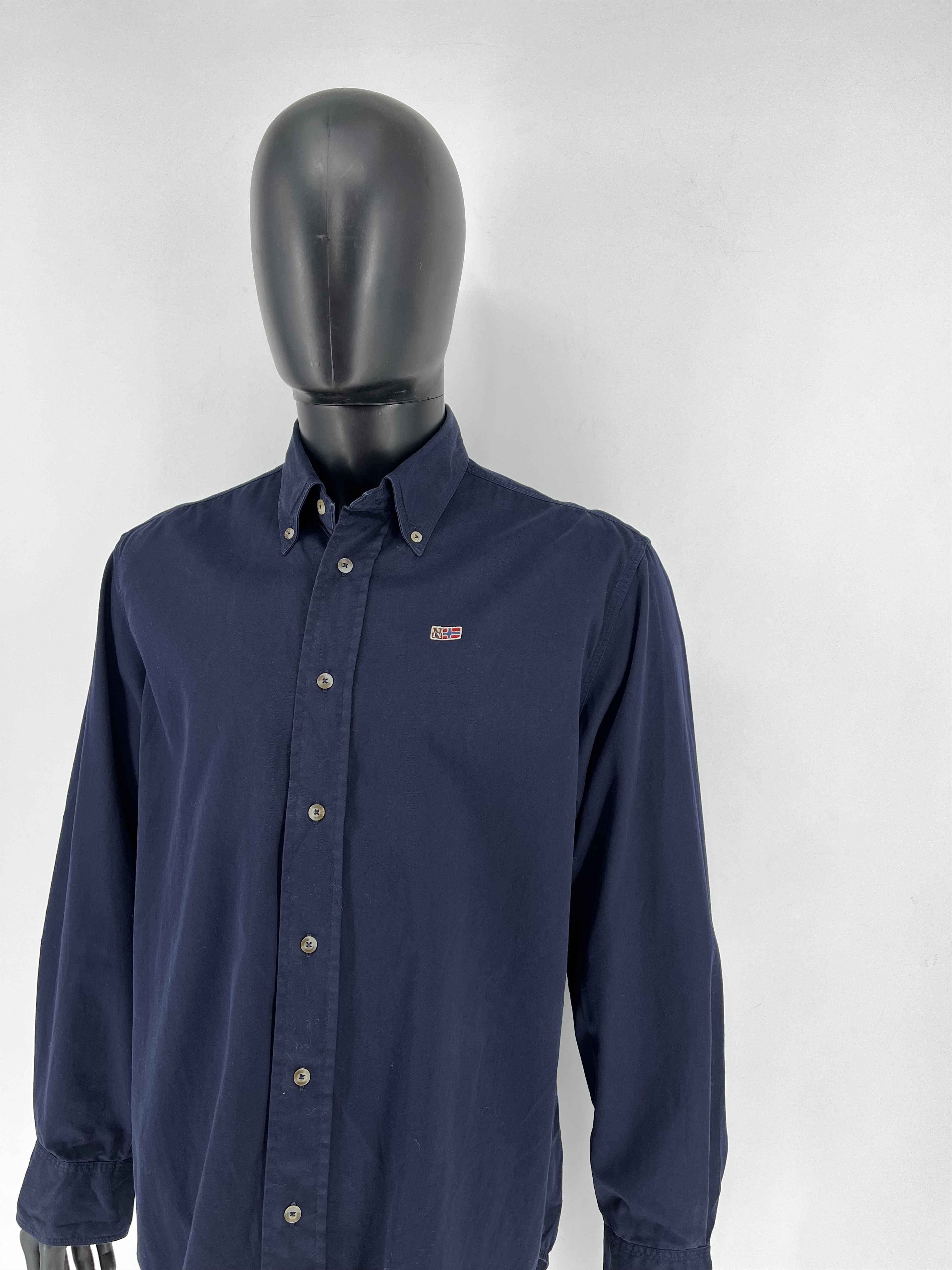 Napapijri × Vintage Vintage Y2K Napapijri Shirt Button Up Size US L / EU 52-54 / 3 - 4 Thumbnail