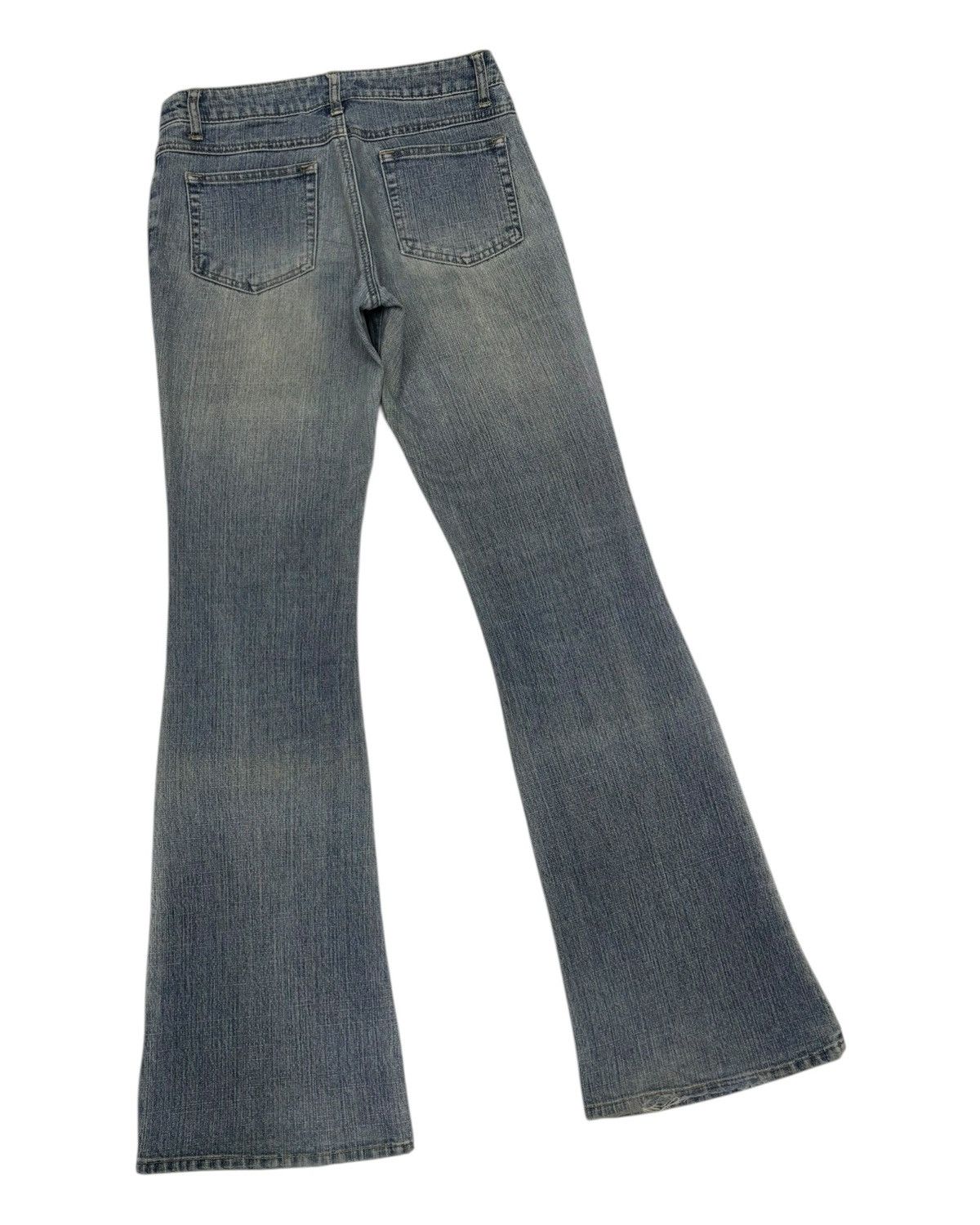 If Six Was Nine × Japanese Brand Vintage Flare Jeans Japanese J-Honey Faded Distress Jean Size 28" / US 6 / IT 42 - 4 Thumbnail