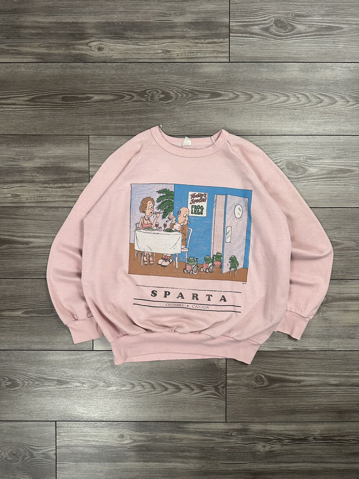 Vintage Vintage 90’s Funny Frog Legs Crewneck Sweatshirt Size US S / EU 44-46 / 1 - 1 Thumbnail