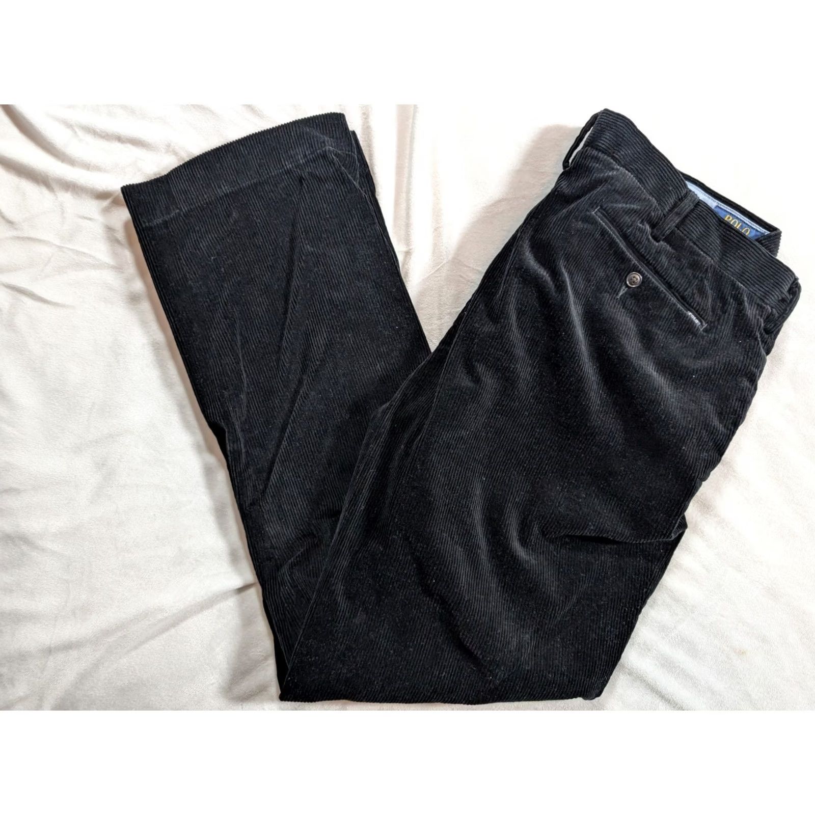 Polo Ralph Lauren Polo Ralph Lauren Black Corduroy Pants Chino Classic Fit 38x32 Polo Ralph Lauren Men Pants Regular Black Corduroy Chino Classic Fit 38 Black Mens Size US M / EU 48-50 / 2 - 2 Thumbnail