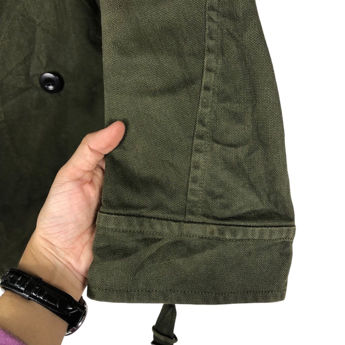Beams Plus 📌Vintage Army Biker Jacket Beams Japan Issey Miyake Size US M / EU 48-50 / 2 - 16 Thumbnail