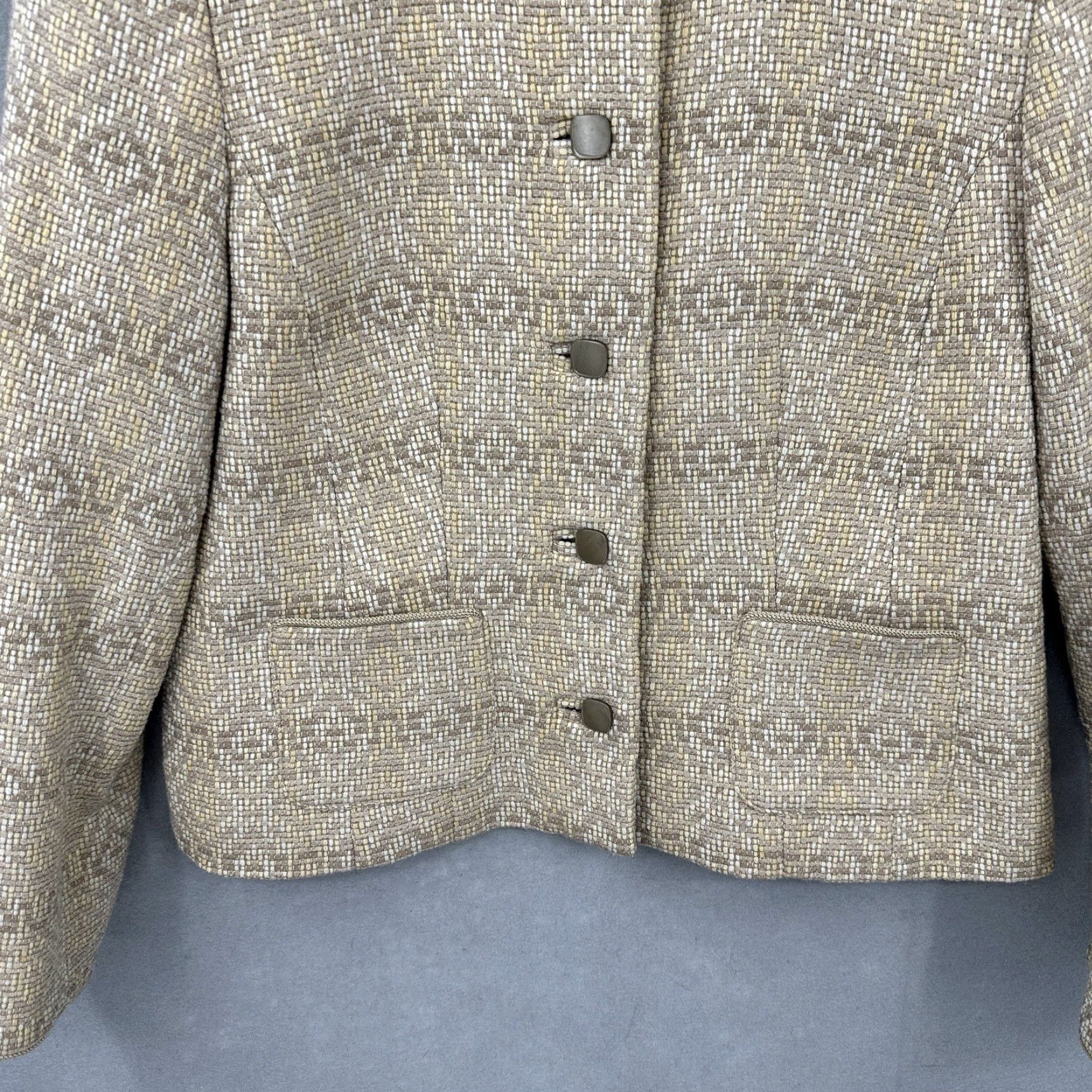 Pendleton VINTAGE Pendleton Blazer Women Petite 10 Wool Tweed Plaid Short Jacket Fall Winter 90s Size L / US 10 / IT 46 - 5 Thumbnail