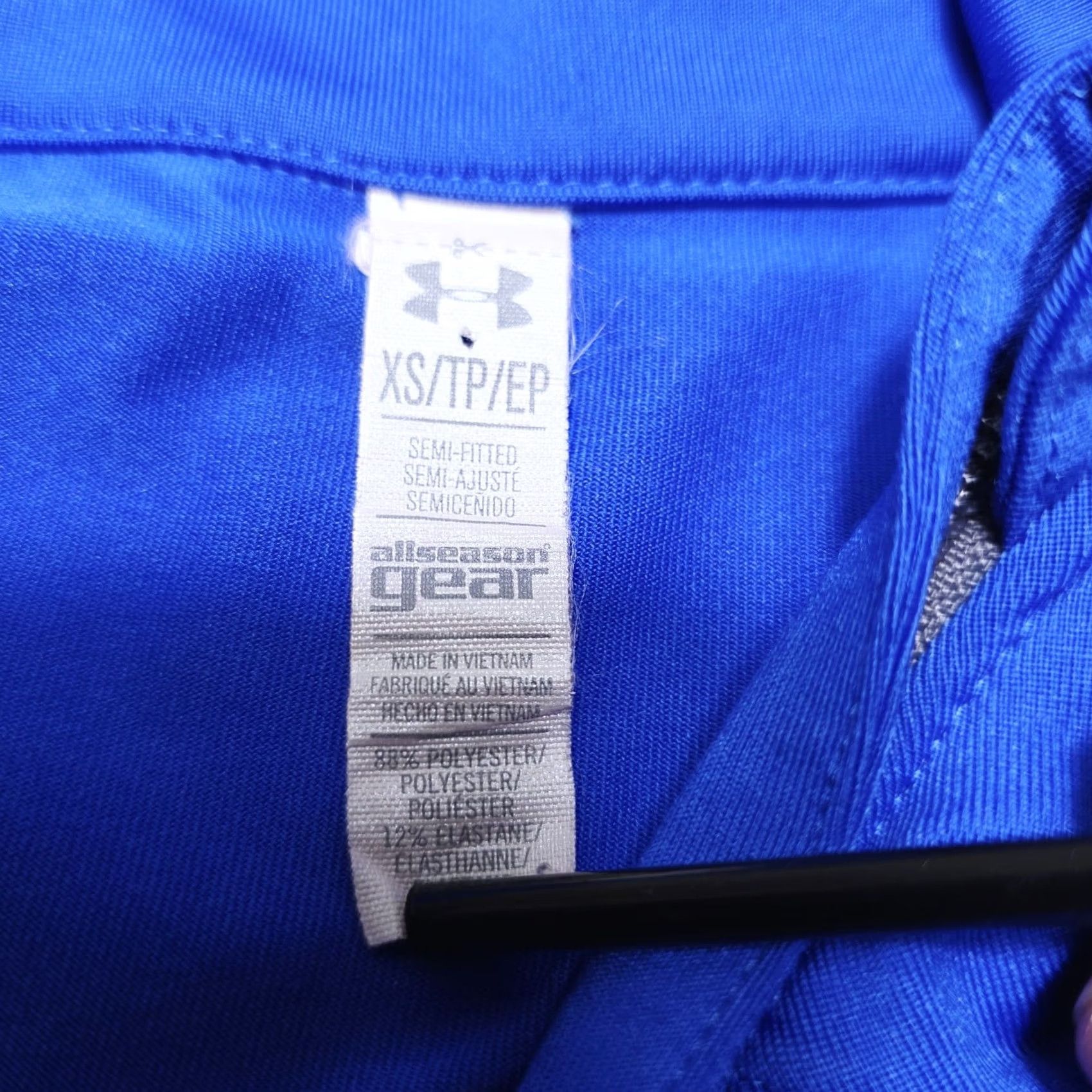 Under Armour Womens Under Armour All Season Gear Full Zip Jacket Semi-Fitted Royal Blue XS Size XS / US 0-2 / IT 36-38 - 2 Thumbnail