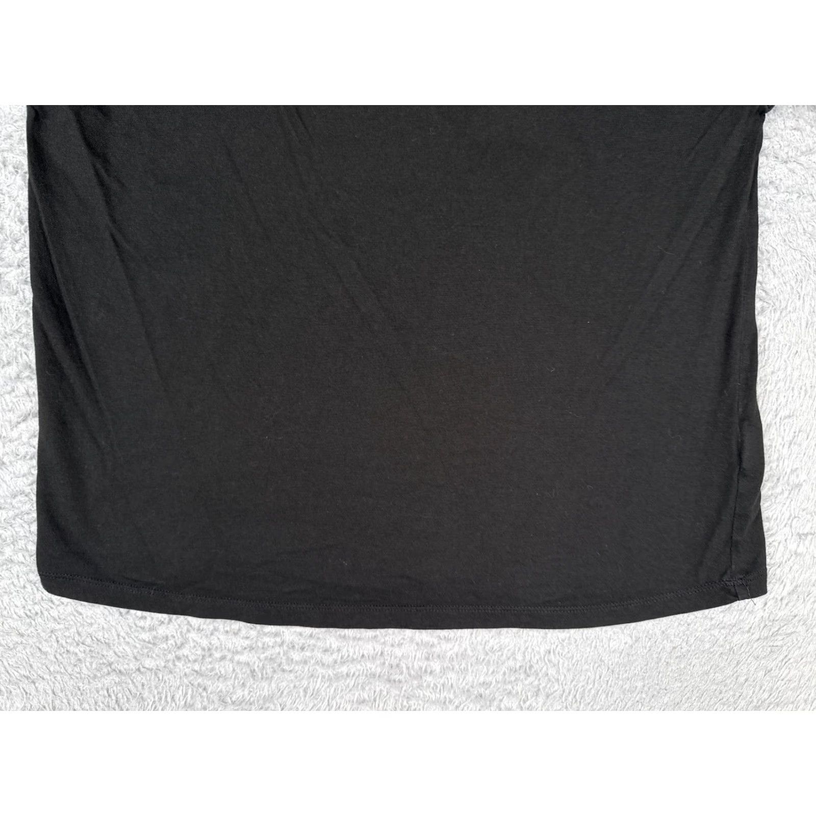 Ralph Lauren Lauren Ralph Lauren Shirt Women Medium Black Cotton Round Neck Lace Short Sleeve Basic Stretch Solid Size M / US 6-8 / IT 42-44 - 5 Thumbnail