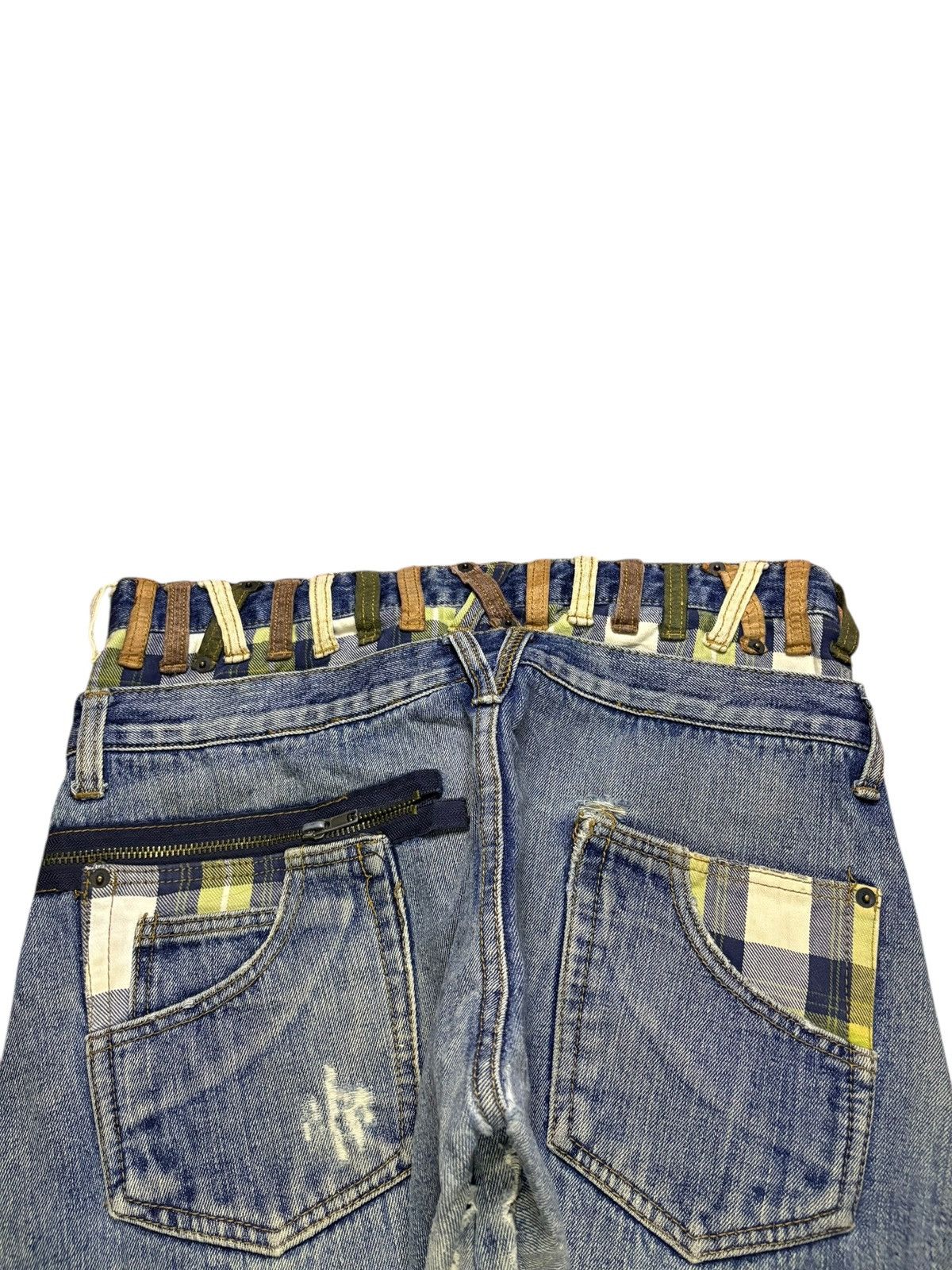 Japanese Brand Vintage Breathmint Double Waist Mud Wash Loose Jeans Size US 32 / EU 48 - 8 Thumbnail