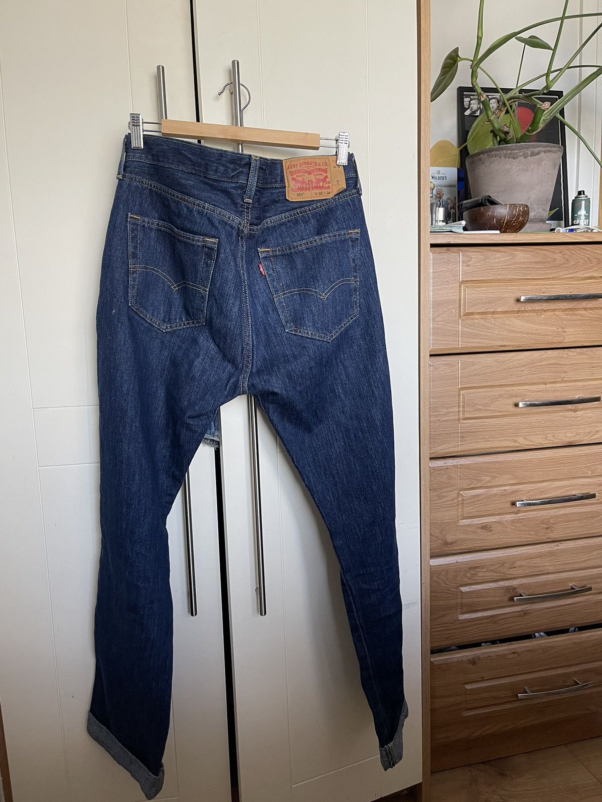 Levi's Levi 501 Indigo denim straight fit jeans Size US 32 / EU 48 - 1 Thumbnail