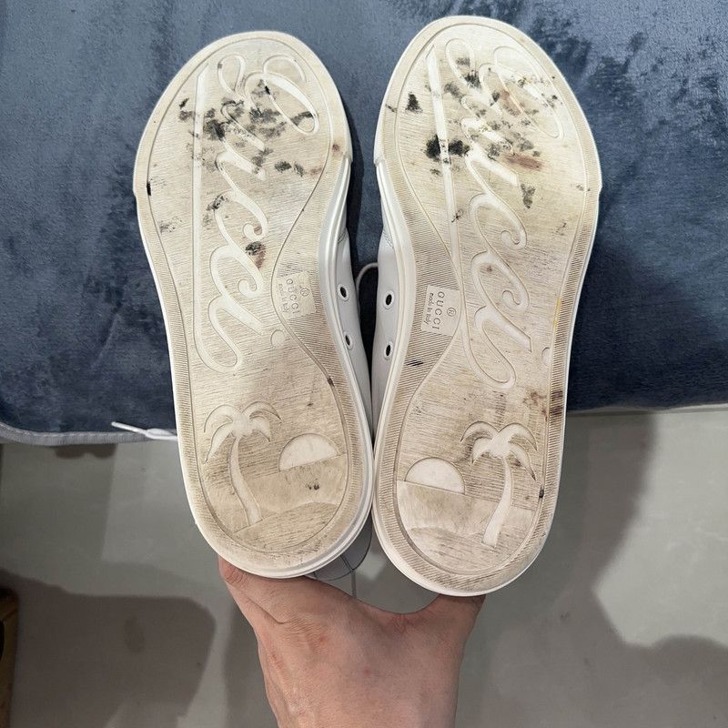 Gucci Gucci White High-Top Studded Sneakers Size US 8.5 / EU 41-42 - 4 Thumbnail
