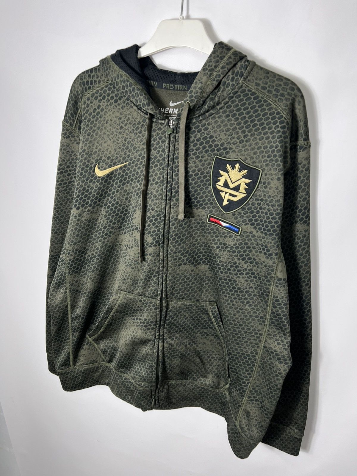 Nike Vintage Nike Manny Pacquiao Rare Pac-Man KO Zip-up Hoodie Size US XL / EU 56 / 4 - 2 Thumbnail