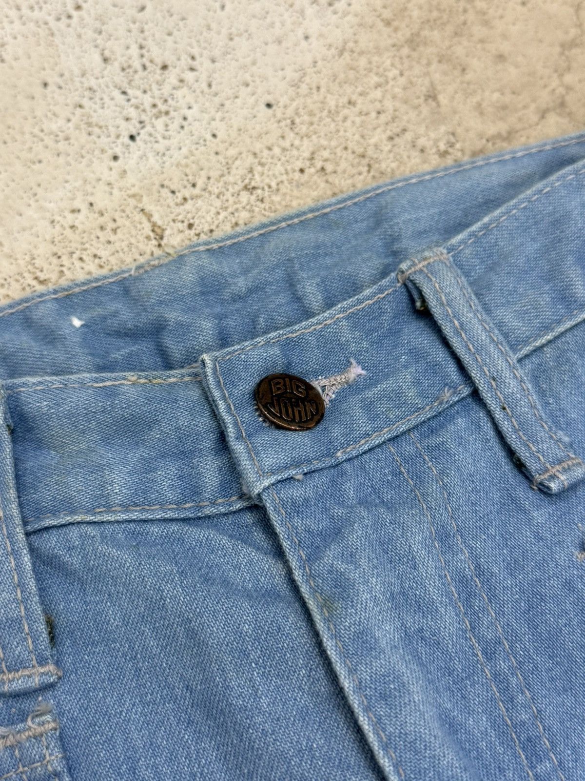 Big John Vintage Big John Bell Bottom Paint Mark Unisex Denim Pants Size US 27 - 8 Thumbnail