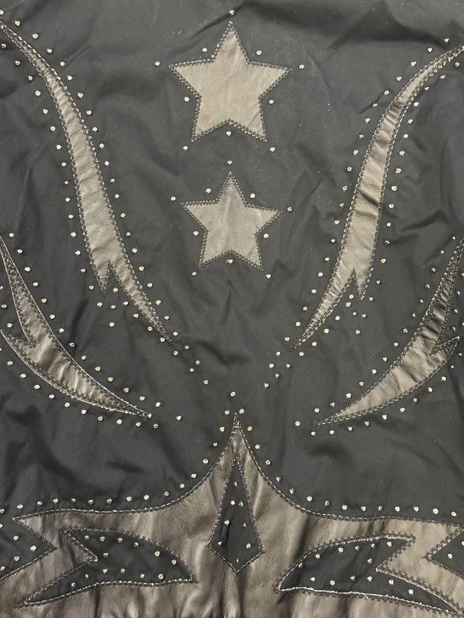 Just Cavalli 2010s Cavalli Black Studded Star Bomber Jacket Size US M / EU 48-50 / 2 - 9 Thumbnail