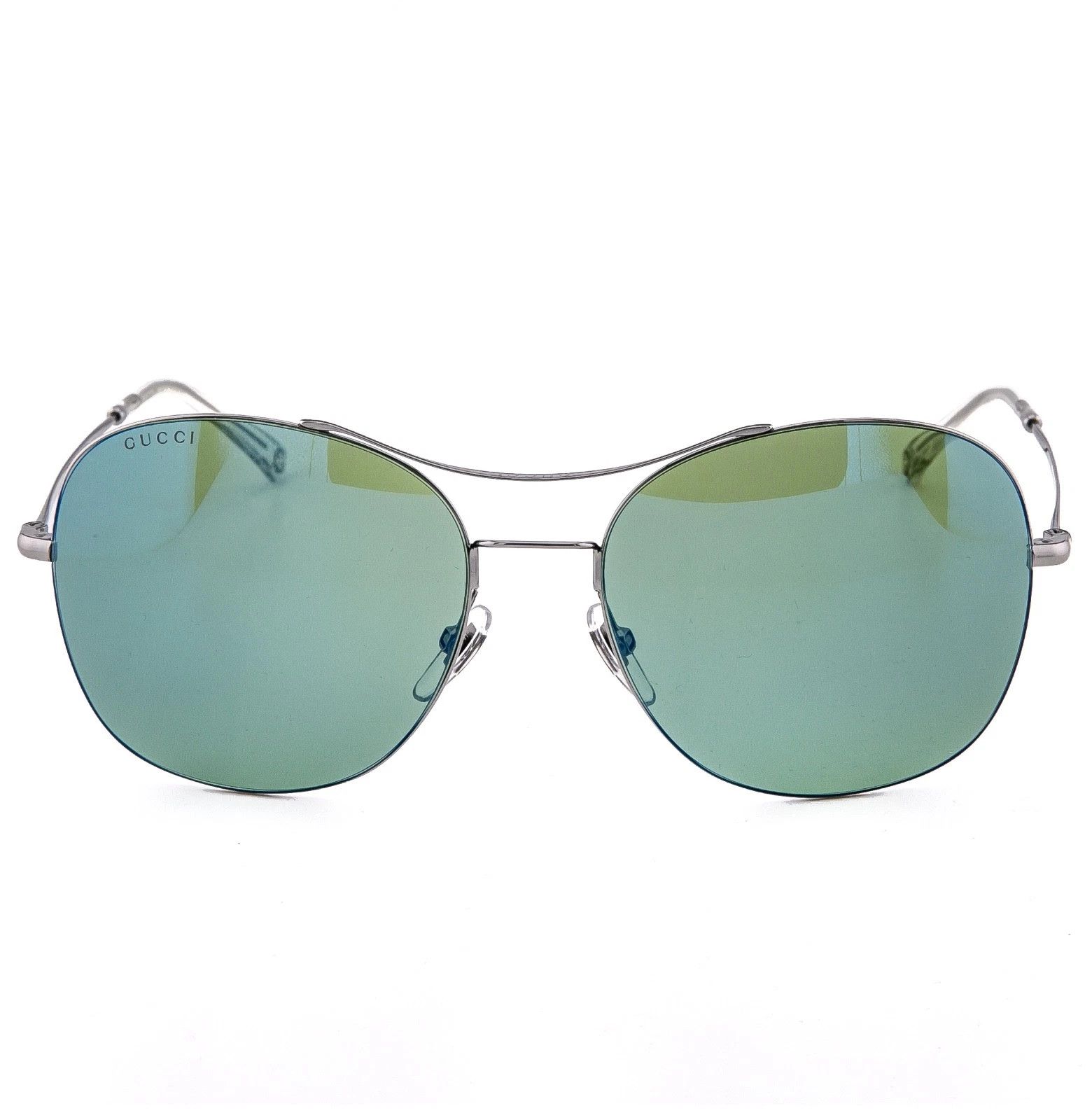 Gucci GUCCI TECHNO 0501 Round GG0501S Gray Green Sunglasses 4253 Size ONE SIZE - 4 Thumbnail