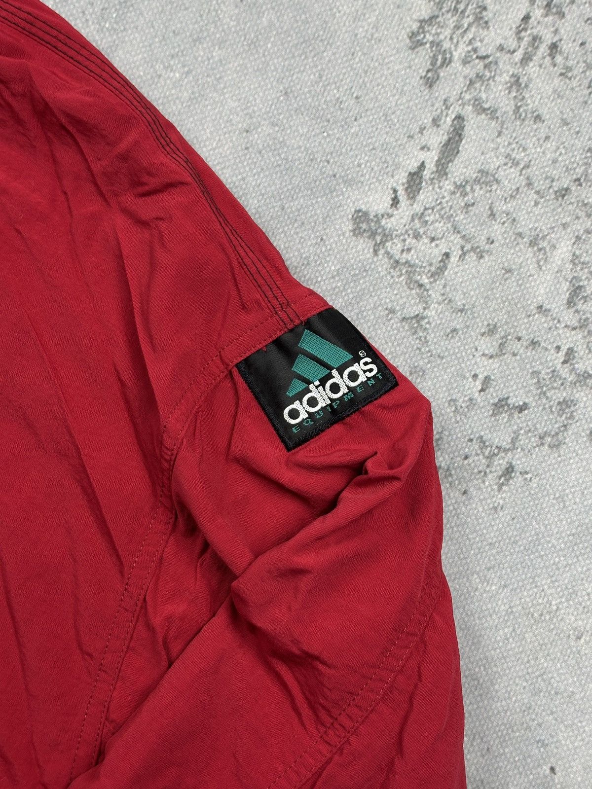 Adidas Vintage Adidas Equipment Red Hooded Windbreaker Jacket 90s Size US XL / EU 56 / 4 - 5 Thumbnail