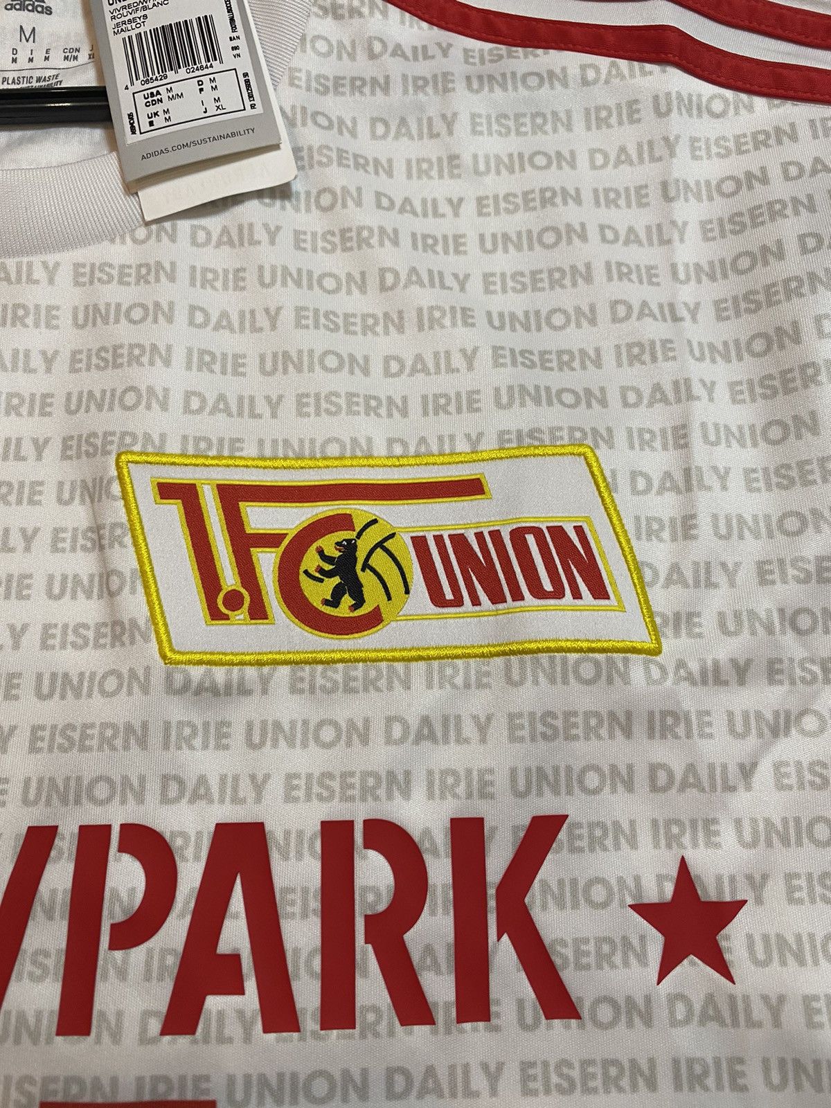 Adidas Rare Union Berlin fourth jersey soccer y2k football t shirt Size US M / EU 48-50 / 2 - 12 Thumbnail