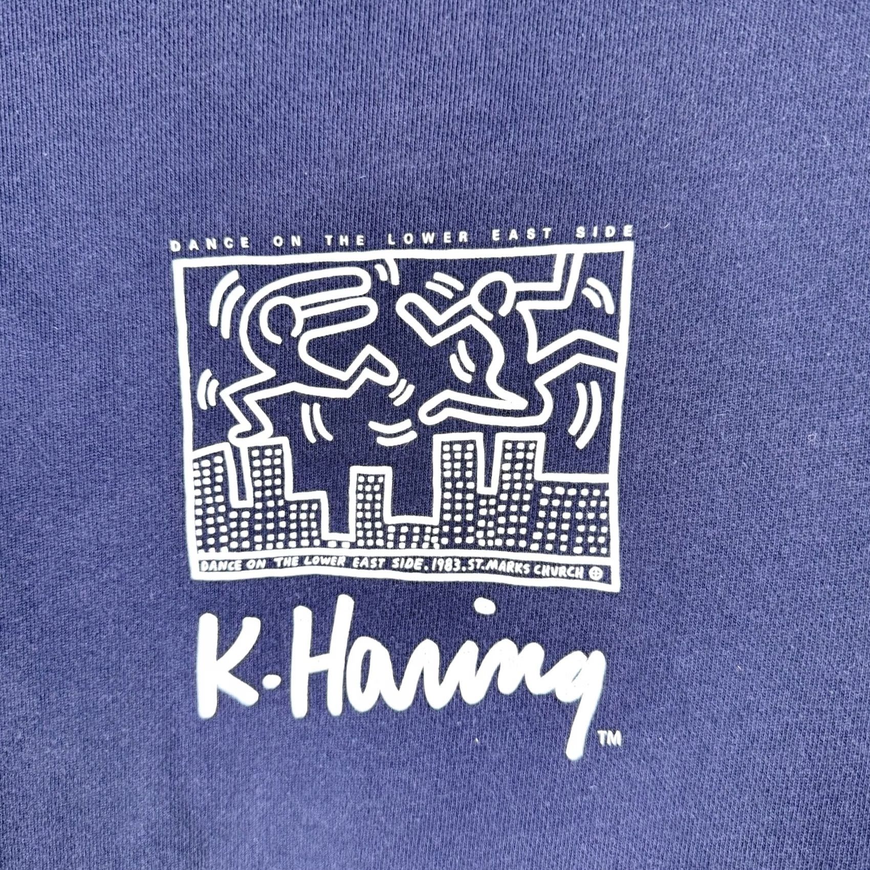 Uniqlo Uniqlo Keith Haring Sweatshirt Men L Blue Graphic Print Pullover Crew Neck Size US L / EU 52-54 / 3 - 4 Thumbnail