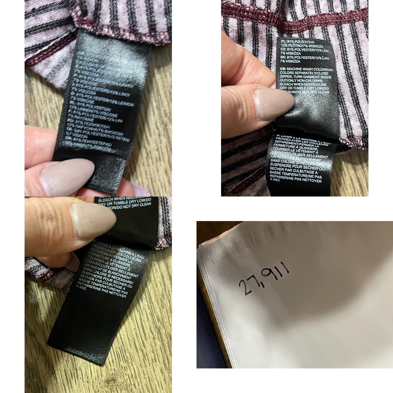 The North Face The North Face Shirt Women L Purple Striped Long Sleeve Size L / US 10 / IT 46 - 8 Thumbnail