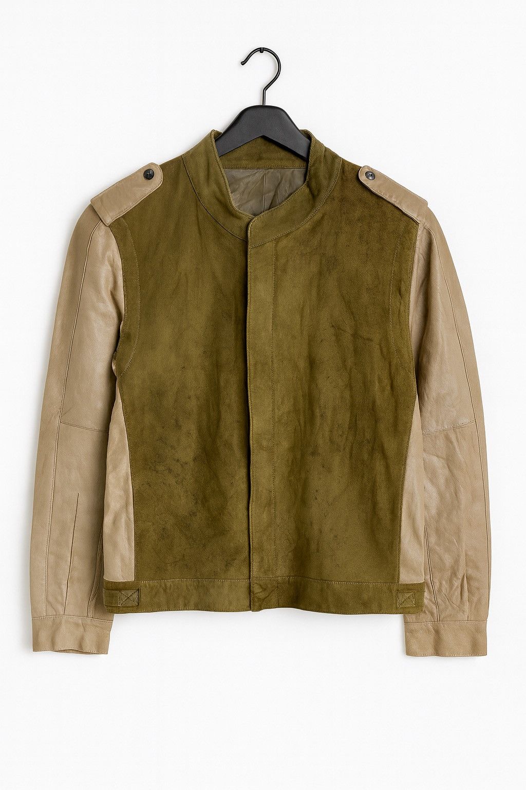 Vintage Eugene of Collins Street Two-Tone Leather Military