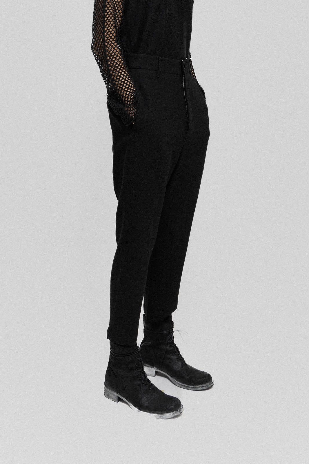 image of Rick Owens - Fw13 Astaire Low Crotch Pants in Black, Women's (Size 36)