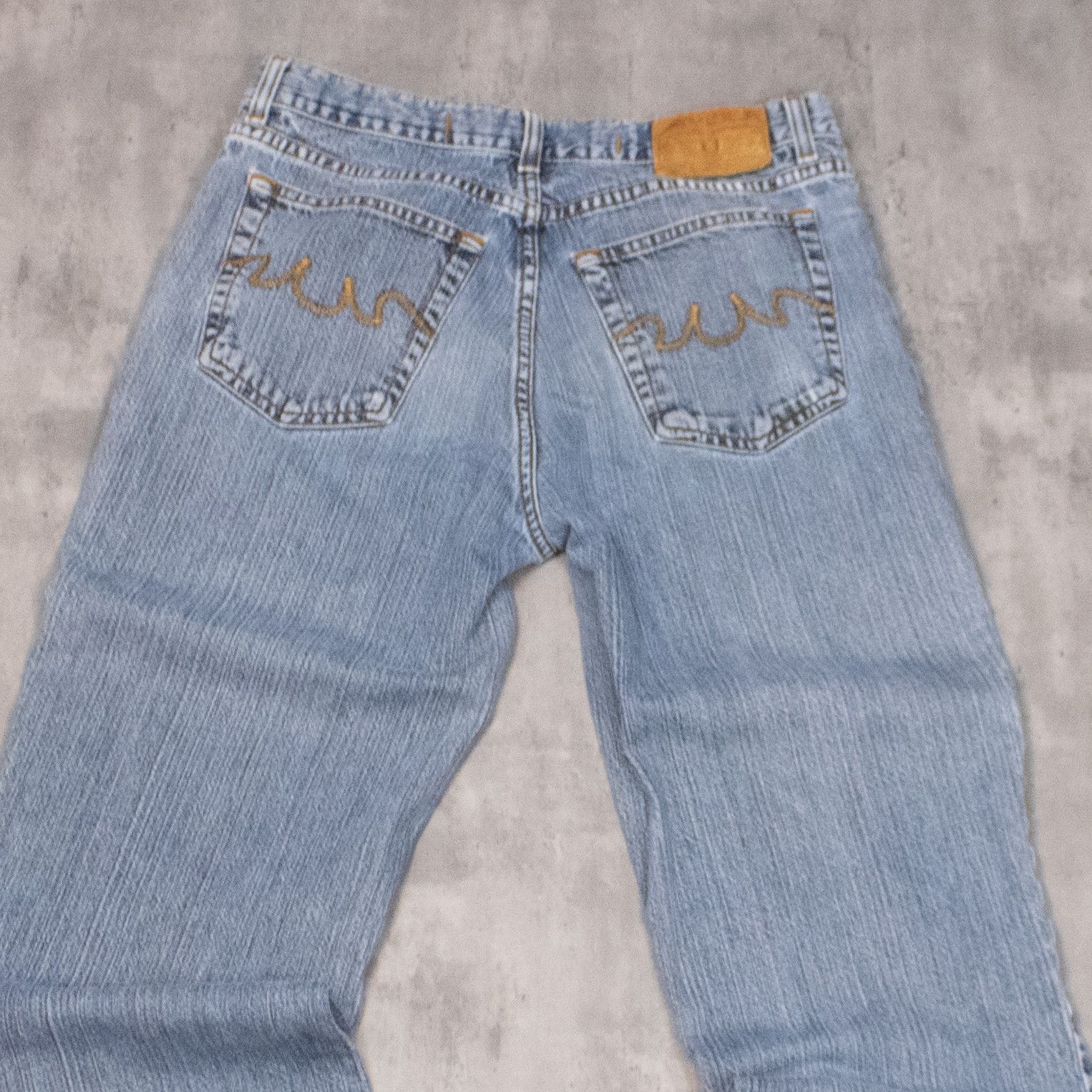 4YOU Y2K 00's 4You Baggy Relax Fit Wide Midwash Denim Pant's Size US 30 / EU 46 - 9 Thumbnail