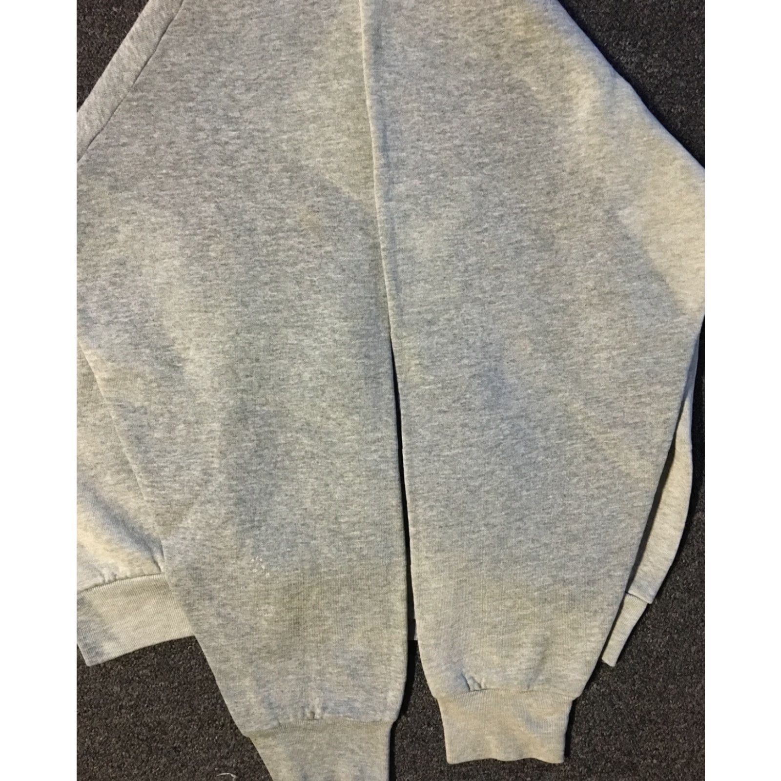 Fruit Of The Loom VINTAGE Fruit of the Loom Hoodie Mens S Gray 90s Grunge Punk Skate Surf Biker USA Distressed Faded Sweatshirt Size US S / EU 44-46 / 1 - 4 Thumbnail