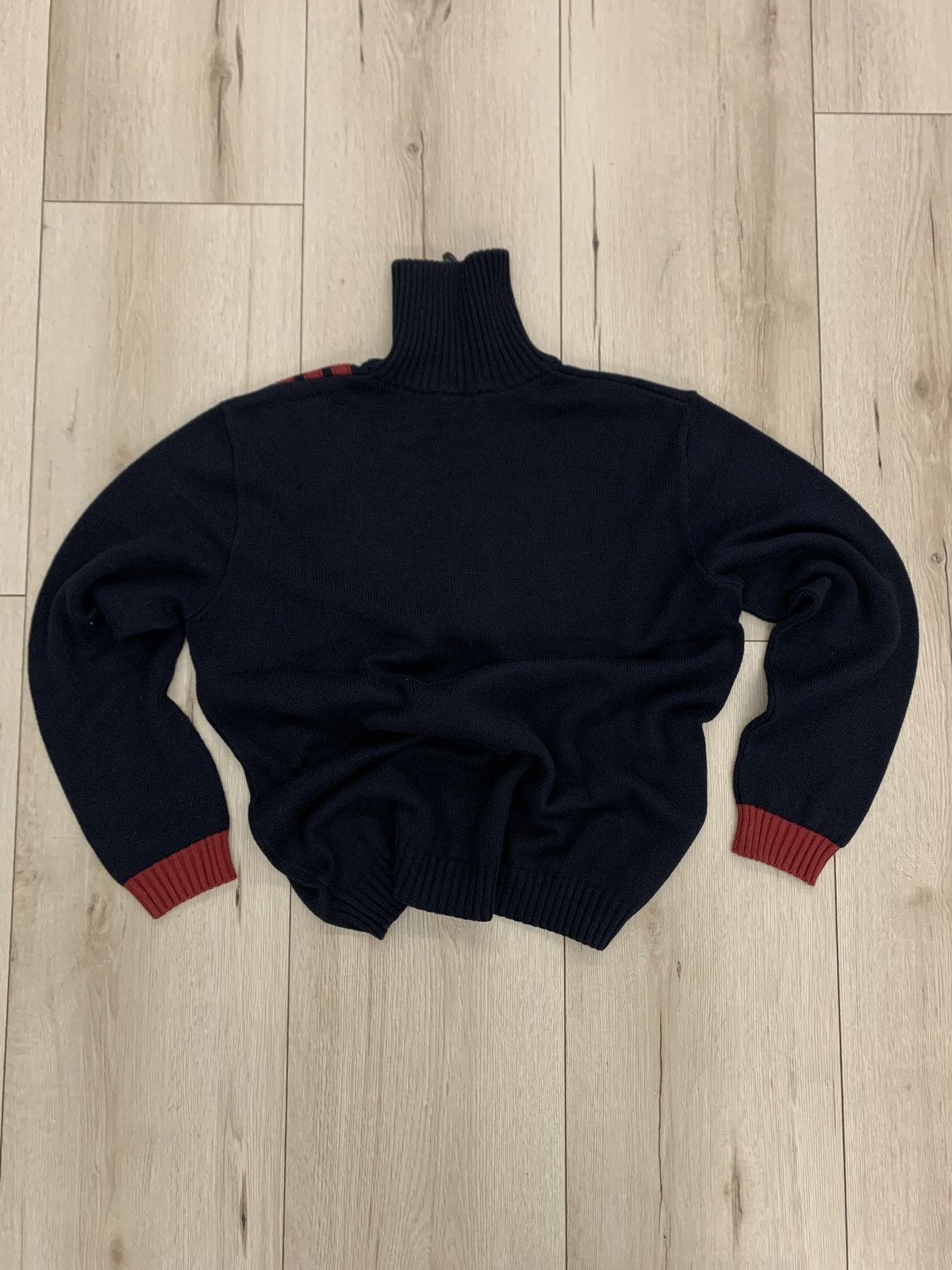 Diesel × Hysteric Glamour × Vintage KNIT VINTAGE MOTO RACING ZIP SWEATER Size US XL / EU 56 / 4 - 4 Thumbnail