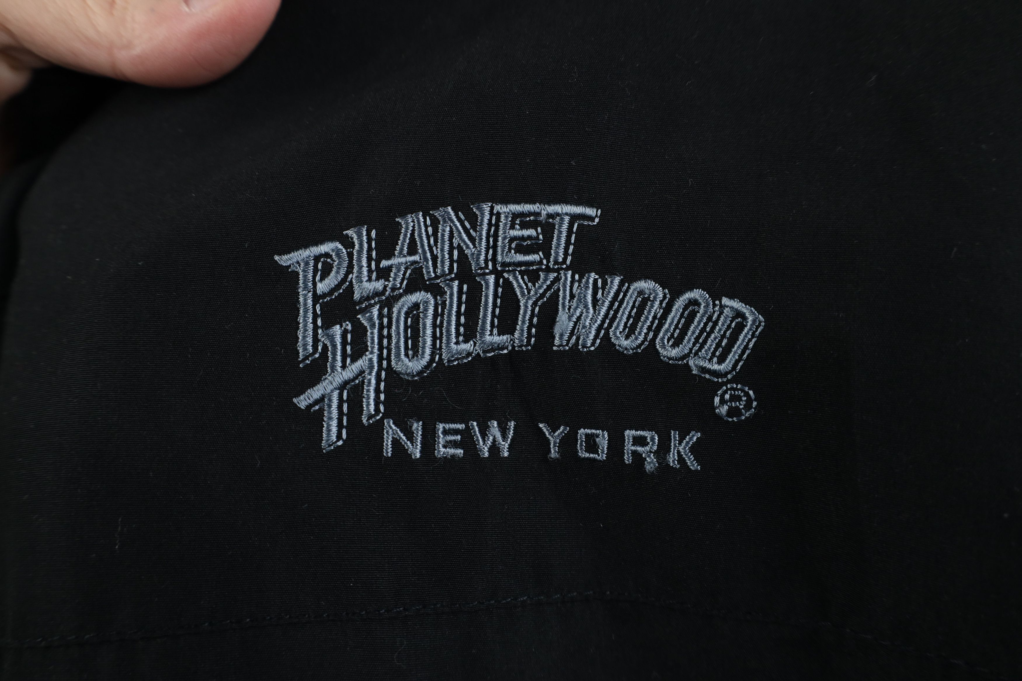 Vintage Vintage 90s Y2K Planet Hollywood New York Microfiber Jacket Size L / US 10 / IT 46 - 4 Thumbnail