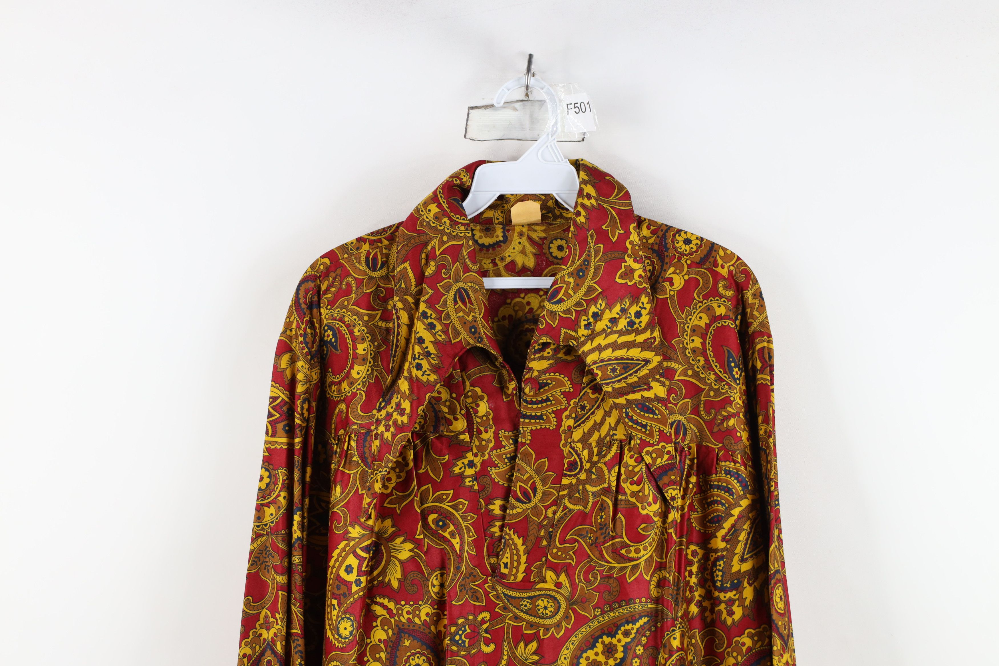 Vintage Vintage 40s 50s Streetwear Paisley Dagger Collar Polo Shirt Size US XL / EU 56 / 4 - 2 Thumbnail