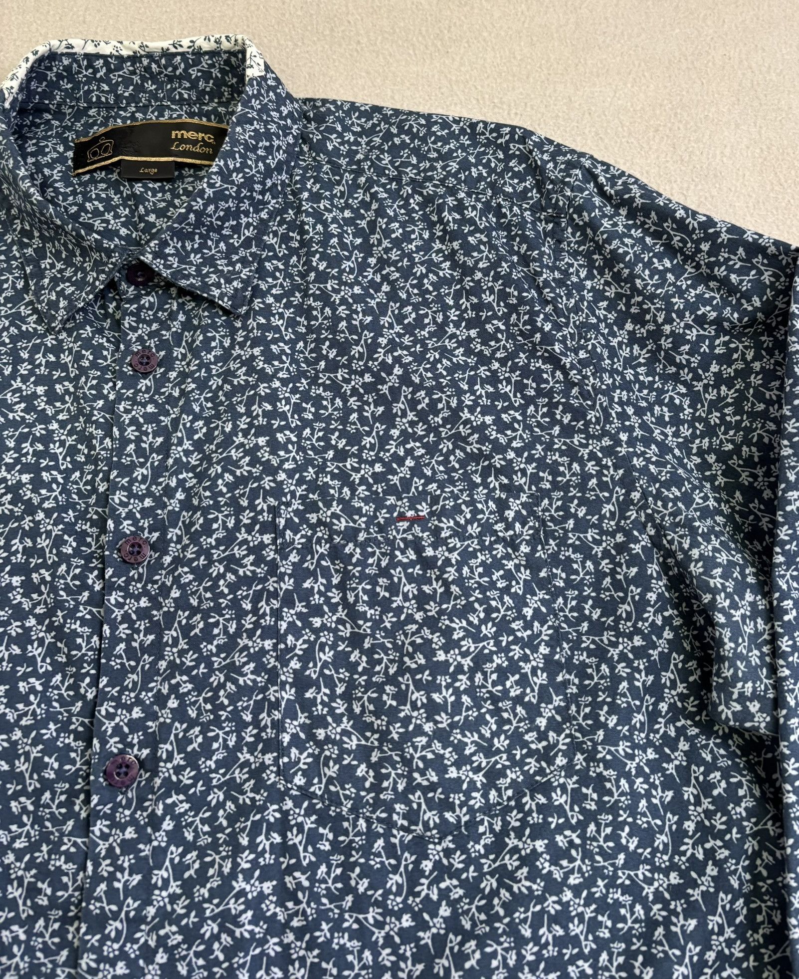 Merc Merc London shirt size L Size US L / EU 52-54 / 3 - 6 Thumbnail