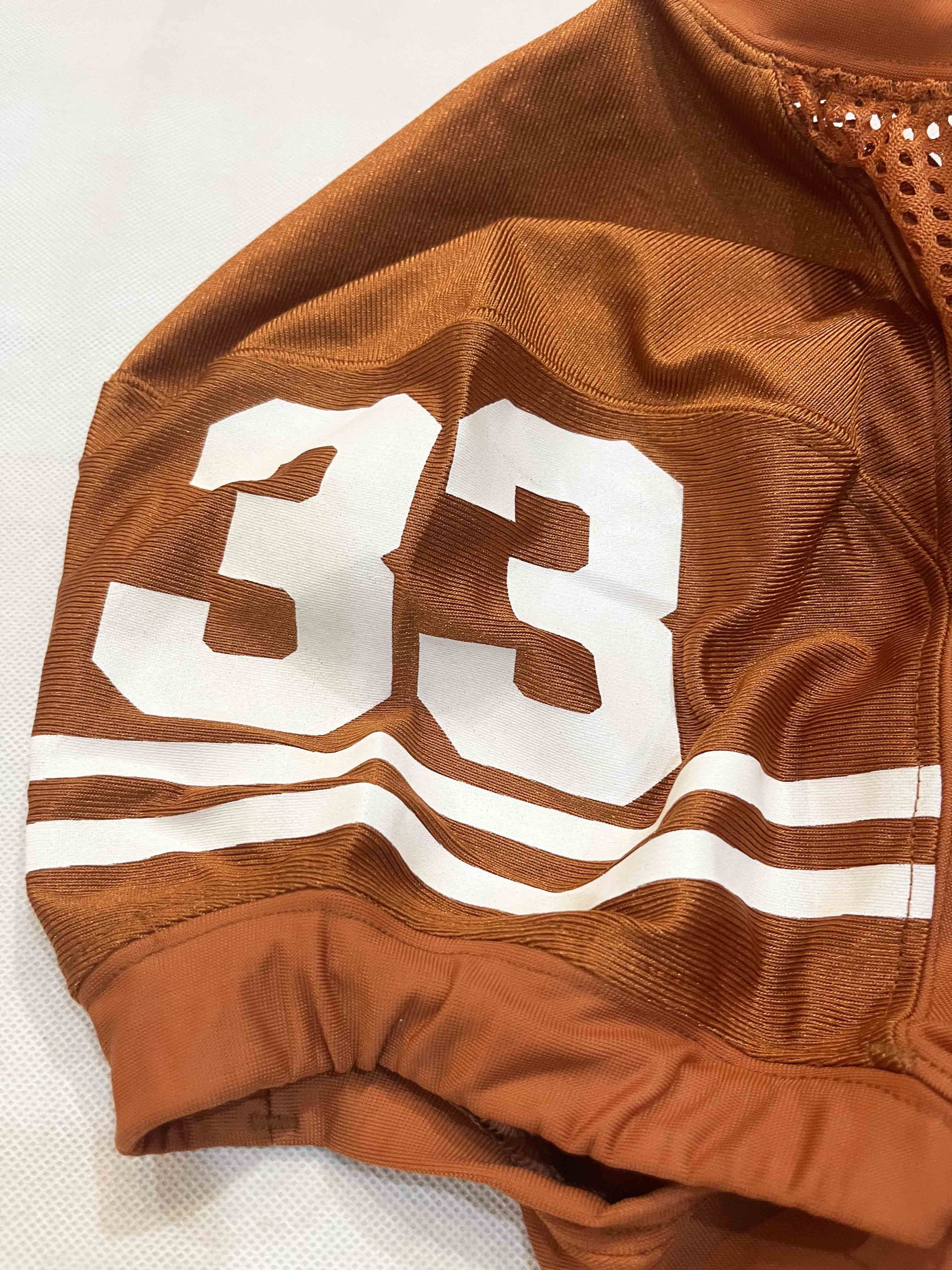 Nike Nike Texas Longhorns #33 NCAA Football Game Worn Jersey Size US M / EU 48-50 / 2 - 8 Thumbnail
