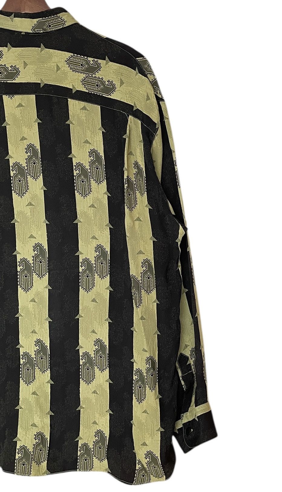 Vintage Vintage Bellows Brut Le Garage & Devoré Pattern Shirt 1990s Size US M / EU 48-50 / 2 - 6 Thumbnail