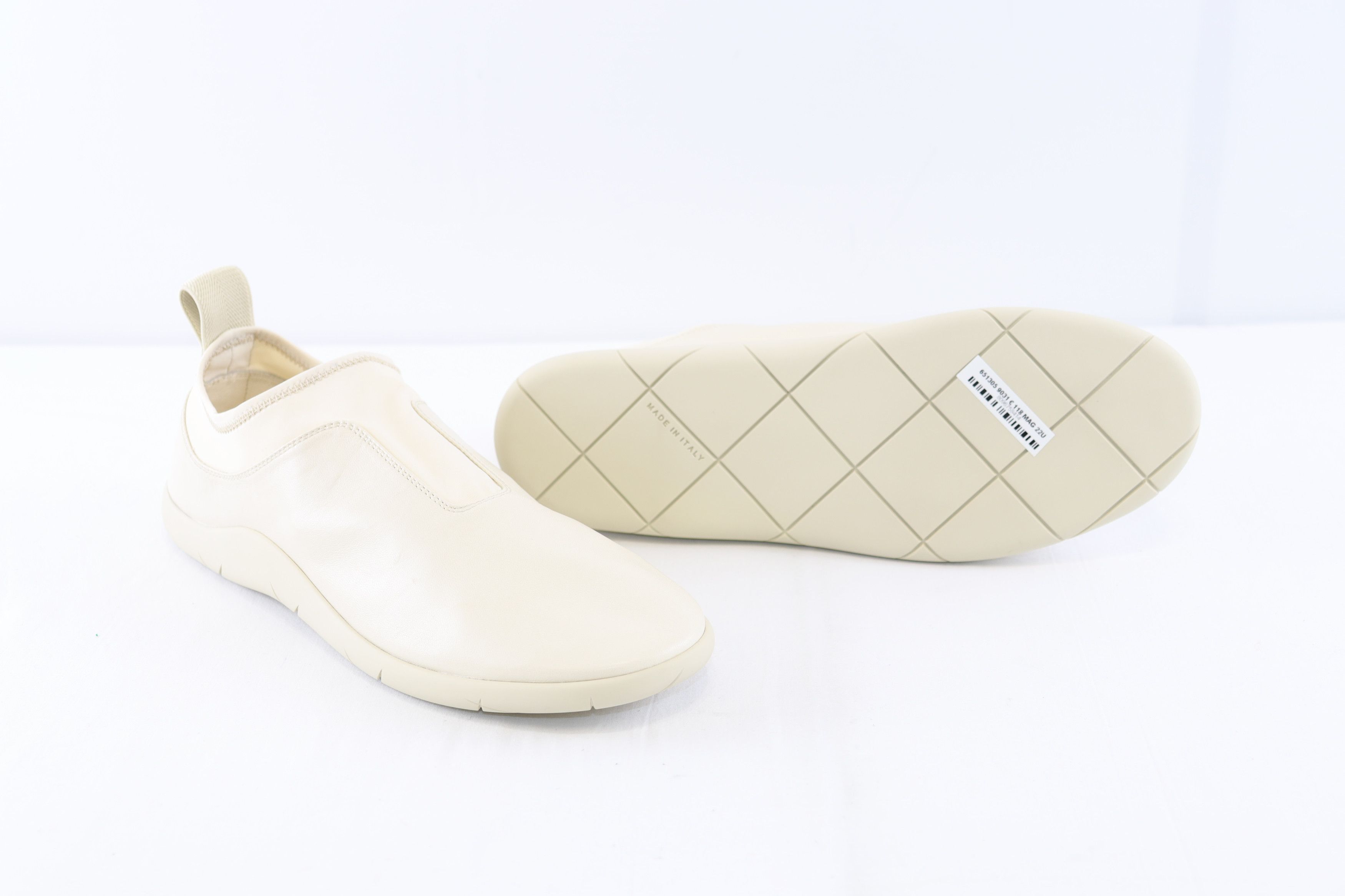 Bottega Veneta o1rshd1 Lagoon Nappa/Antares Fabric Sneakers in Sea salt Size US 9 / EU 42 - 8 Thumbnail