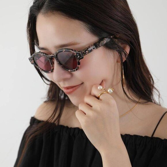 Kenzo 🕶️ New Kenzo KZ40180U 55S Sunglasses - Coloured Havana Size ONE SIZE - 2 Thumbnail