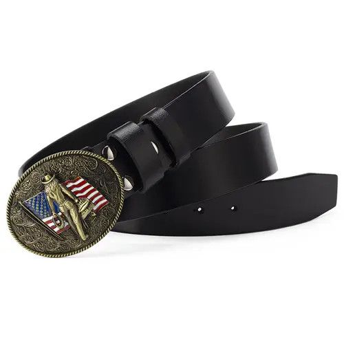 Designer Future Vintage Belt Riveted Belts Menswear Accessories Size ONE SIZE - 1 Thumbnail