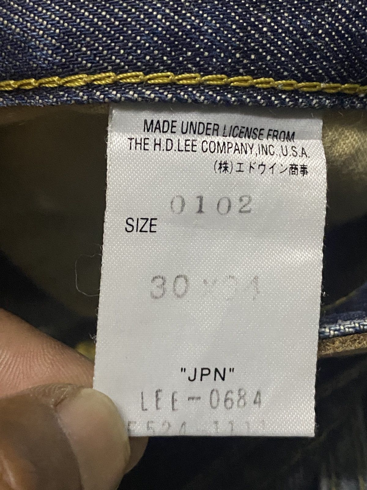 Number (N)ine Vintage Lee Riders Splatter Effect Paint Flare Repair Jeans Size US 29 - 20 Thumbnail