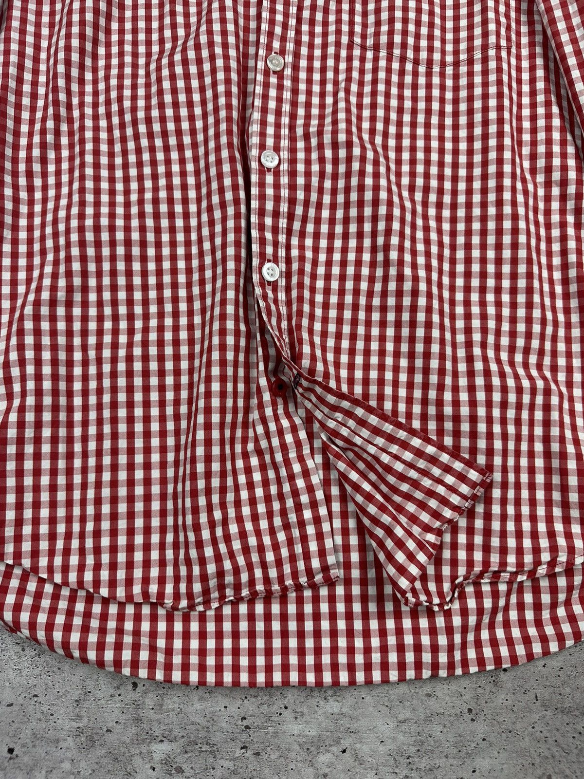Burberry Burberry Brit Small Logo Check Patterned Button Up Shirt Size US XL / EU 56 / 4 - 7 Thumbnail