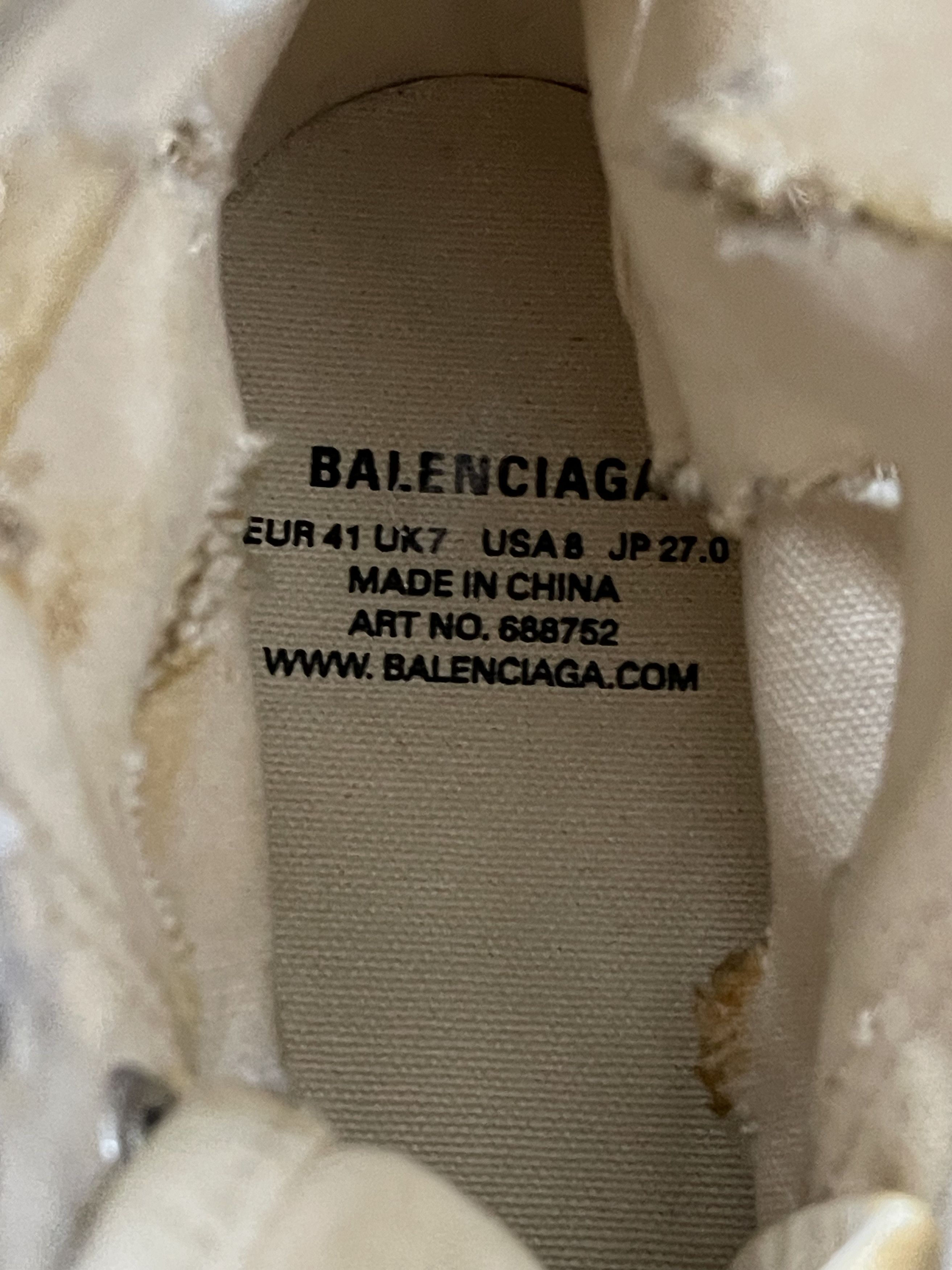 Balenciaga New Destroyed Paris Sneakers (41) Fits 41-42 US 8-9 Size US 8 / EU 41 - 14 Thumbnail
